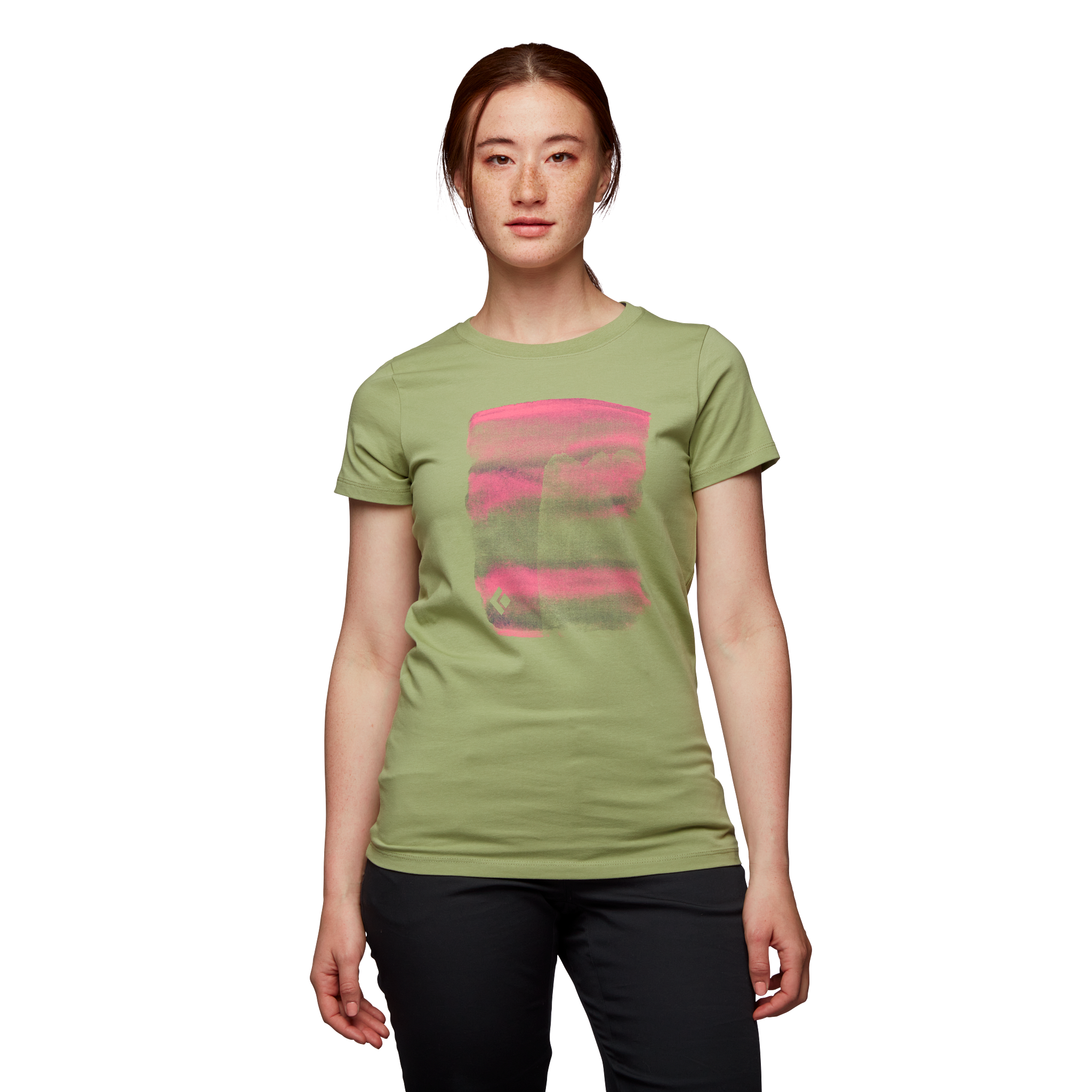 Black Diamond Equipment Women's Big Wall T-Shirt, Large Green Tea