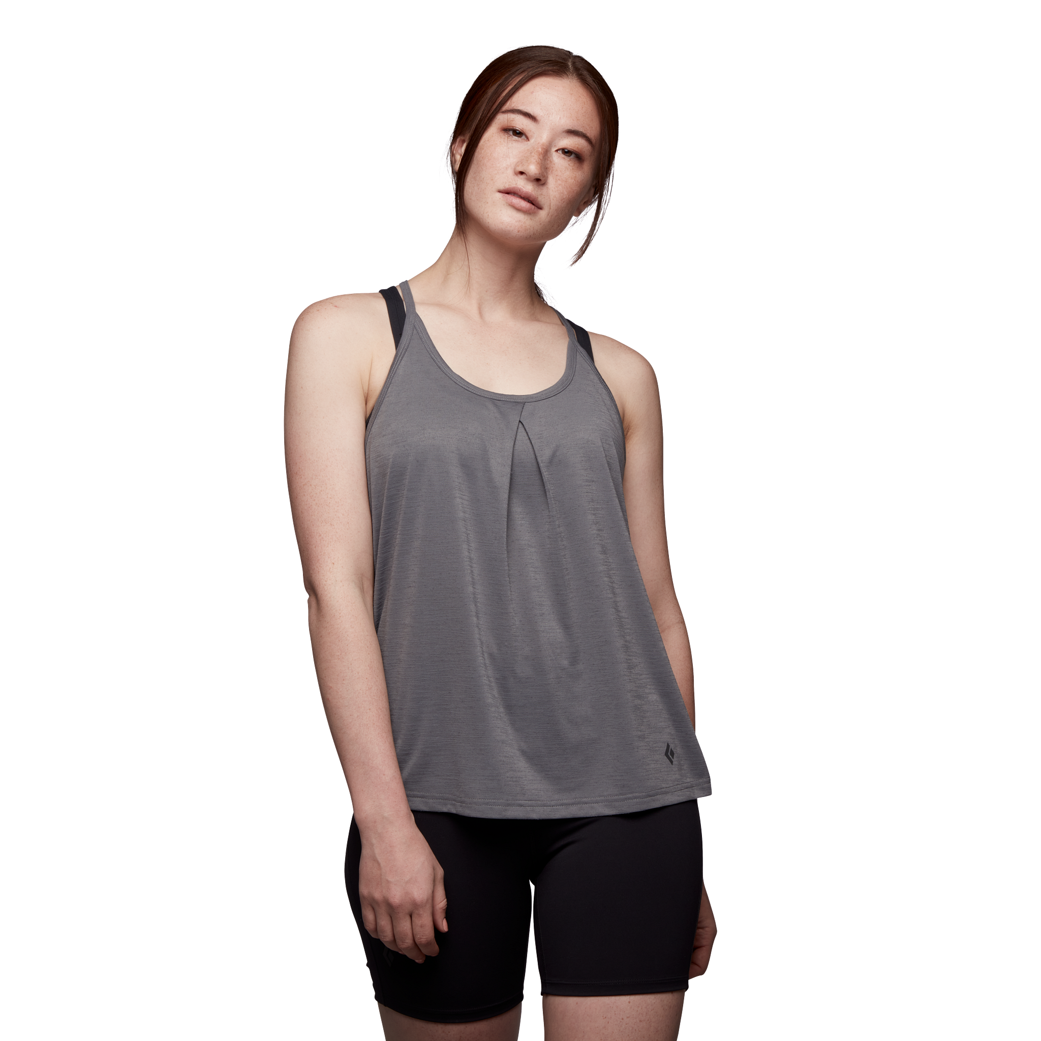 Black Diamond Equipment Women's Integrale Tank Top, Small Steel Grey