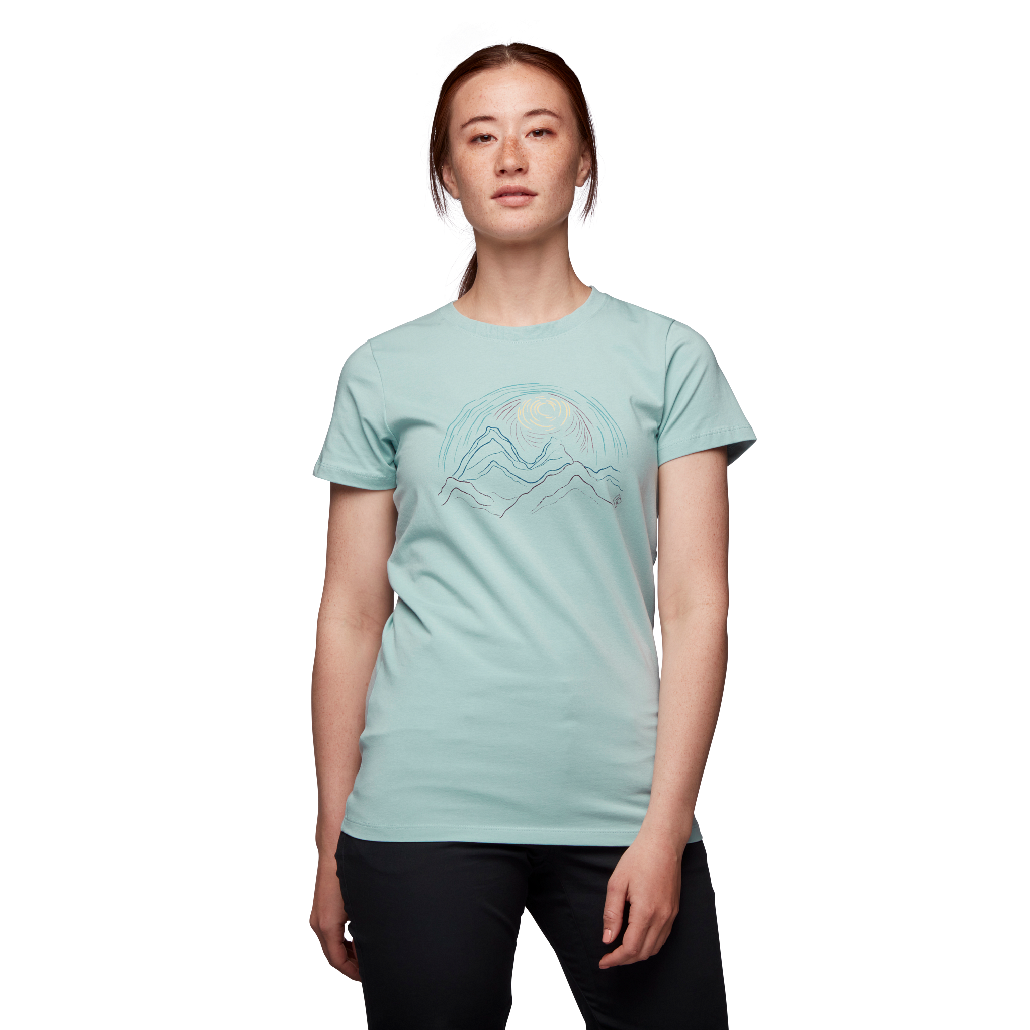 Black Diamond Equipment Women's Summit Scribble T-Shirt, XS Ice Blue
