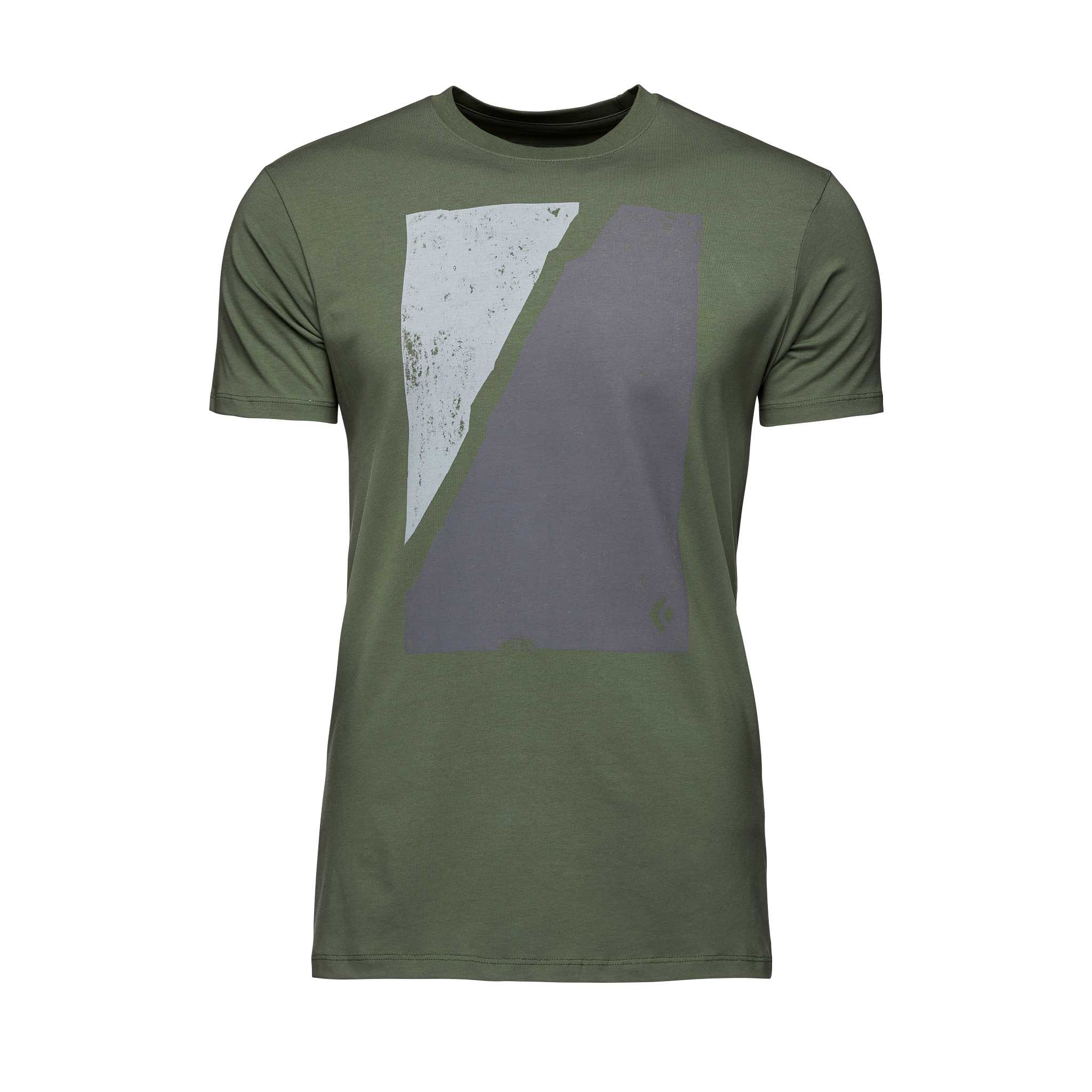 Black Diamond Equipment Men's Block Print Mountain T-Shirt, XL Tundra