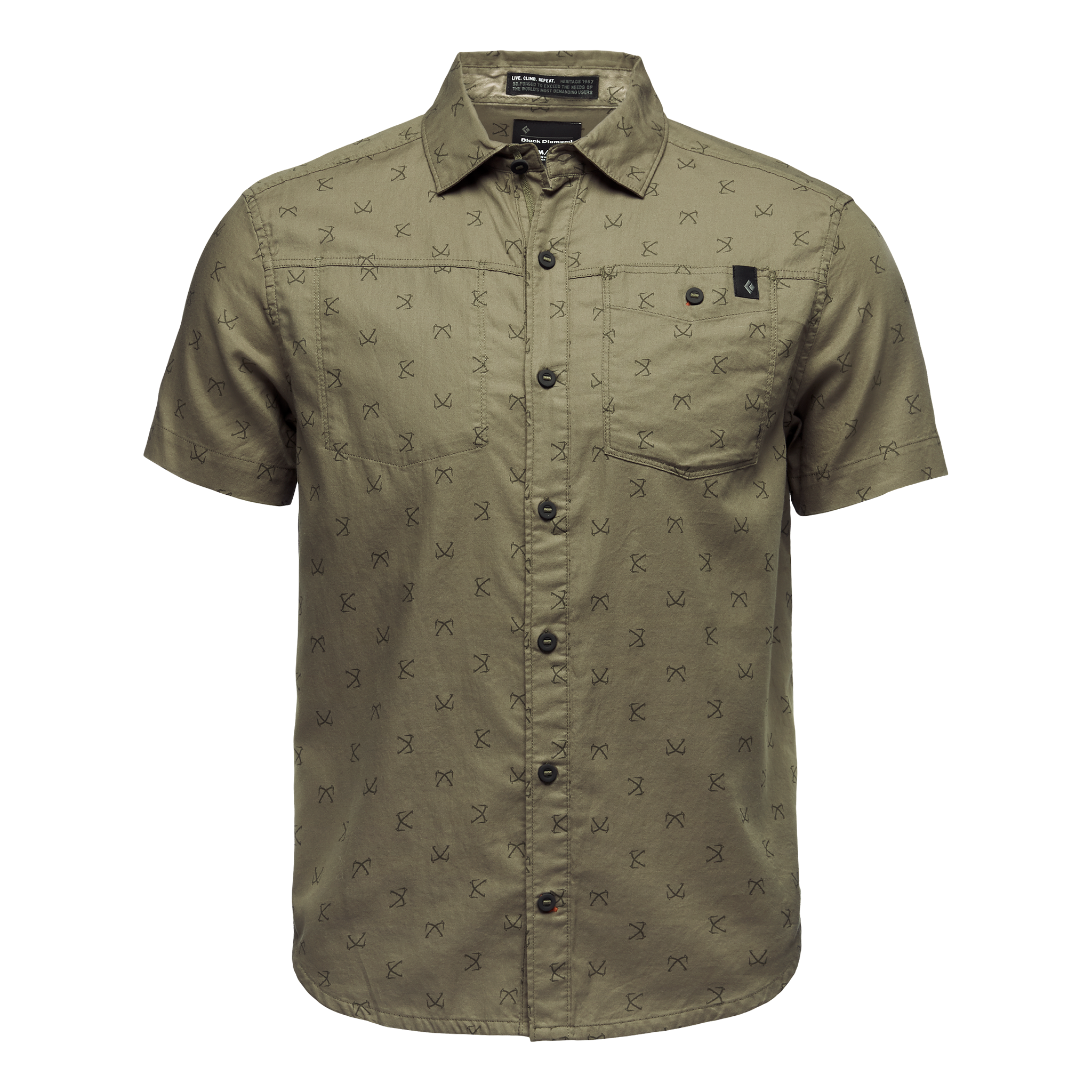 Black Diamond Equipment Men's Solution Shirt, Medium Sergeant Print