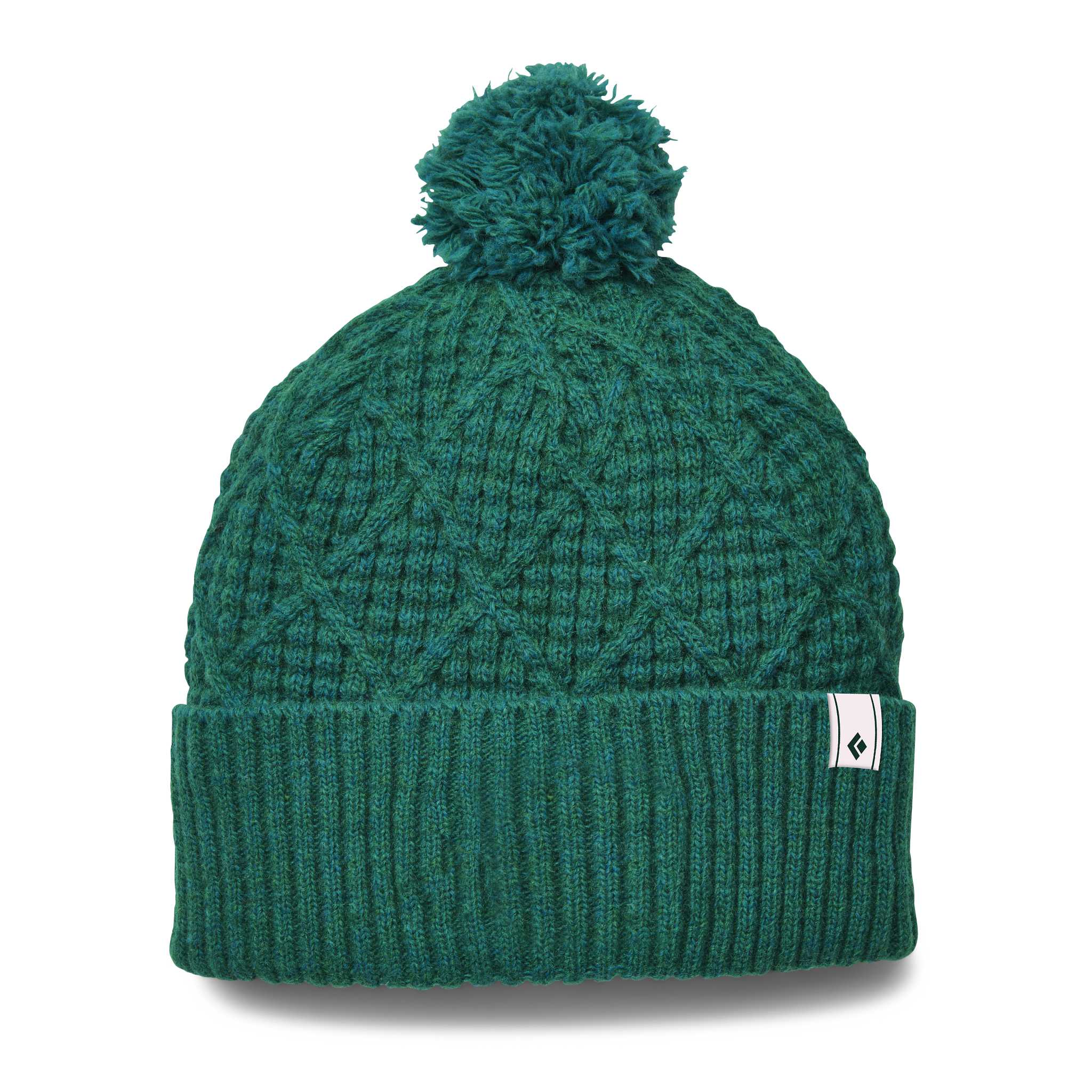 Black Diamond Equipment Cable Cuff Pom Beanie Hat Laurel Green