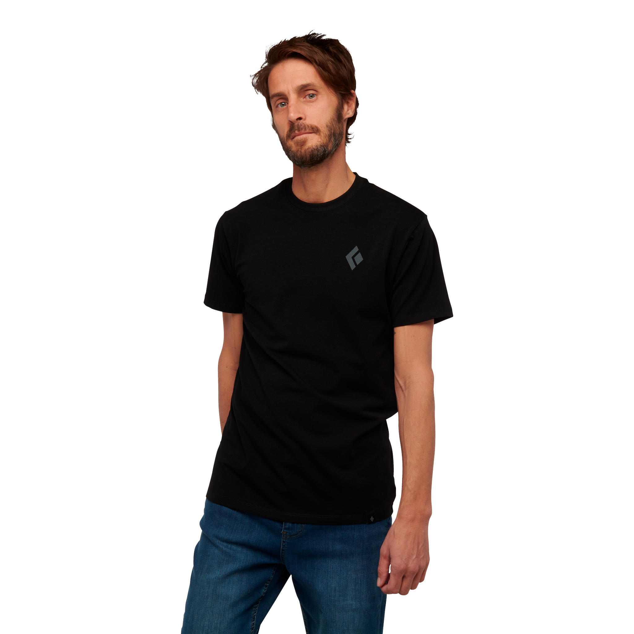 Black Diamond Equipment Men's Skier T-Shirt Size XL, in Black