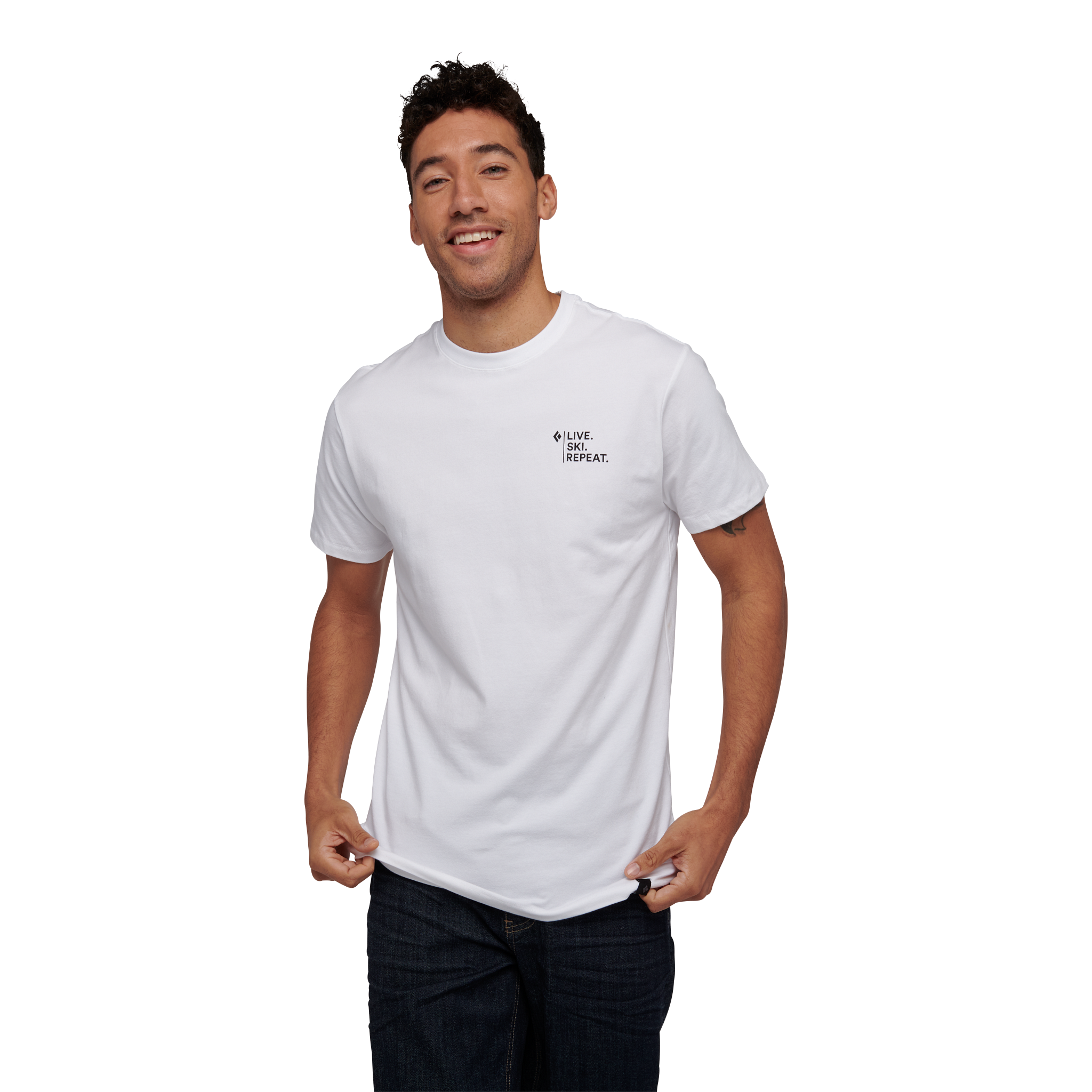 Black Diamond Equipment Men's Ice Climber T-Shirt , Large White