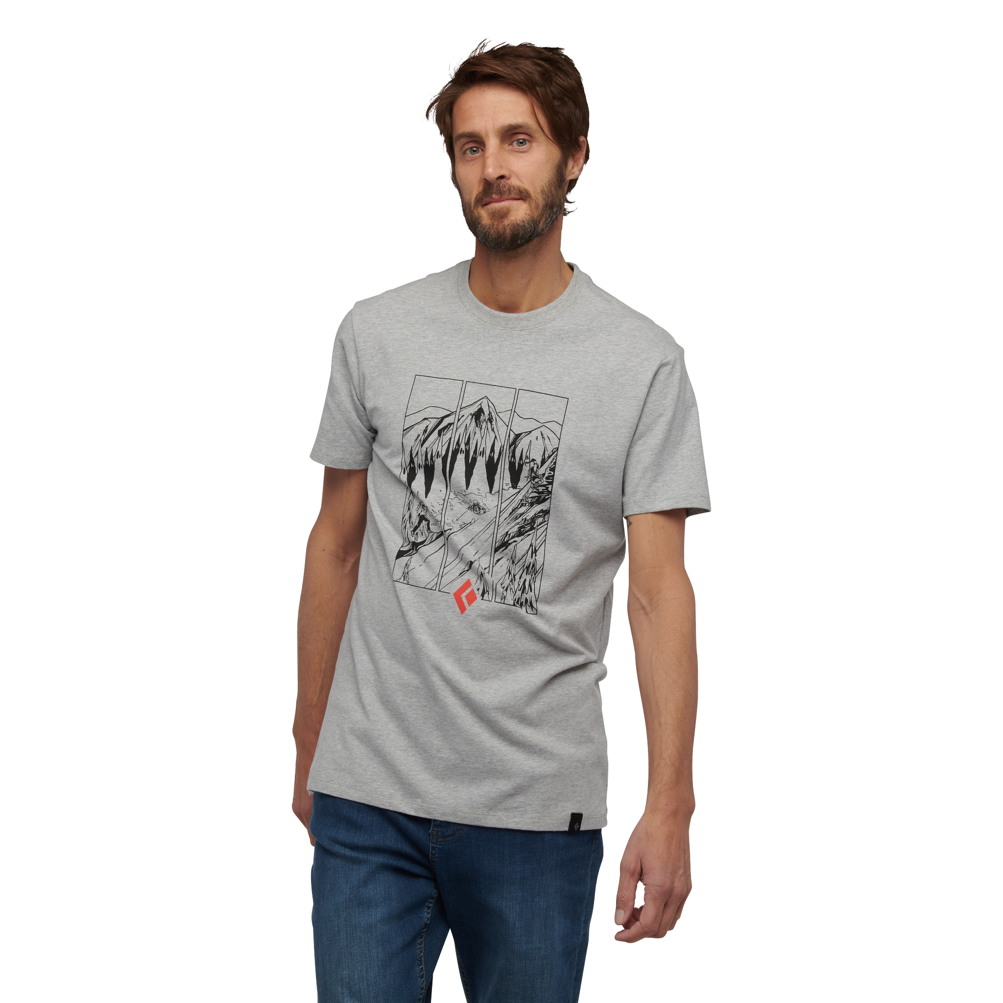 Black Diamond Equipment Men's Multisport T-Shirt, Large Nickel Heather