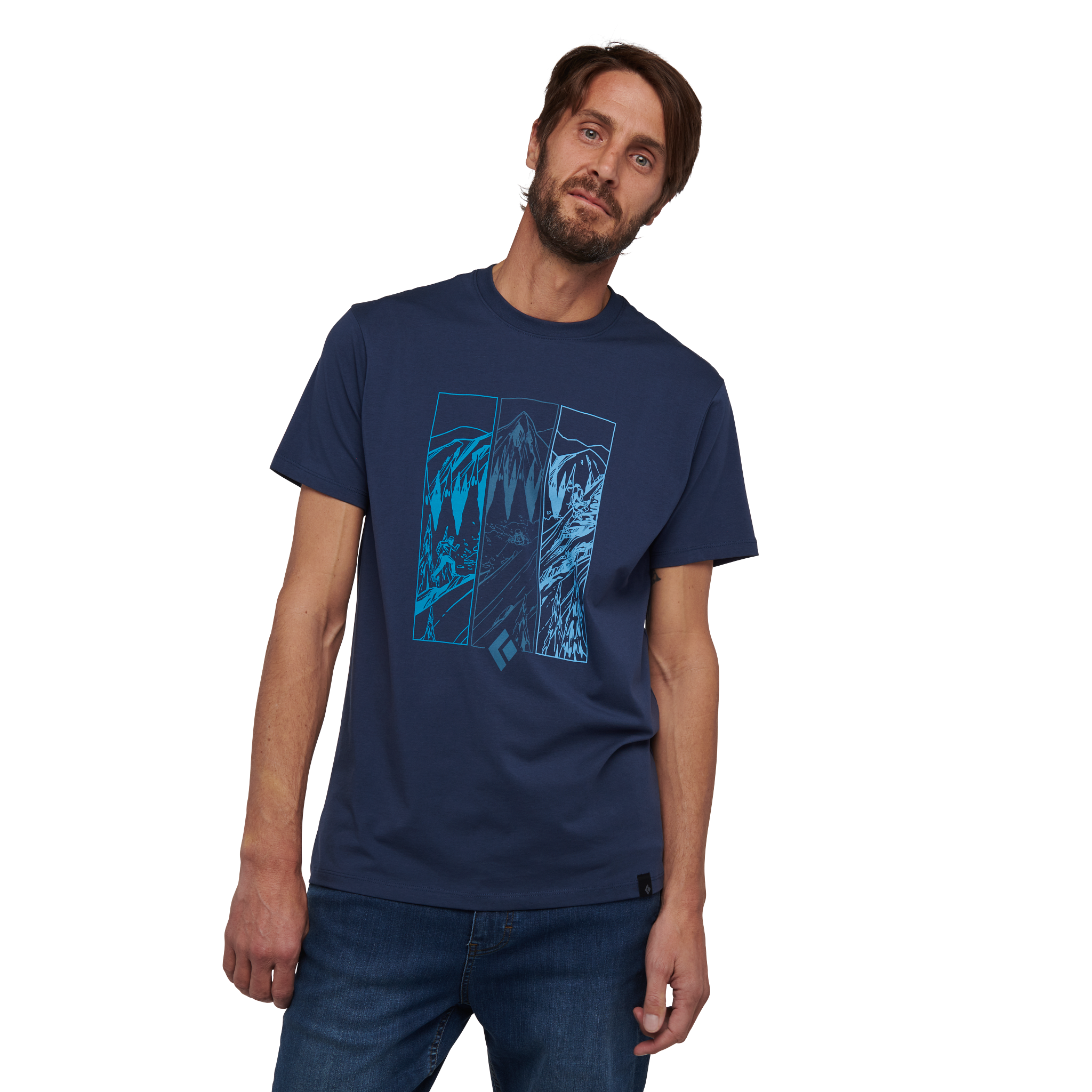 Black Diamond Equipment Men's Multisport T-Shirt, Medium Ink Blue