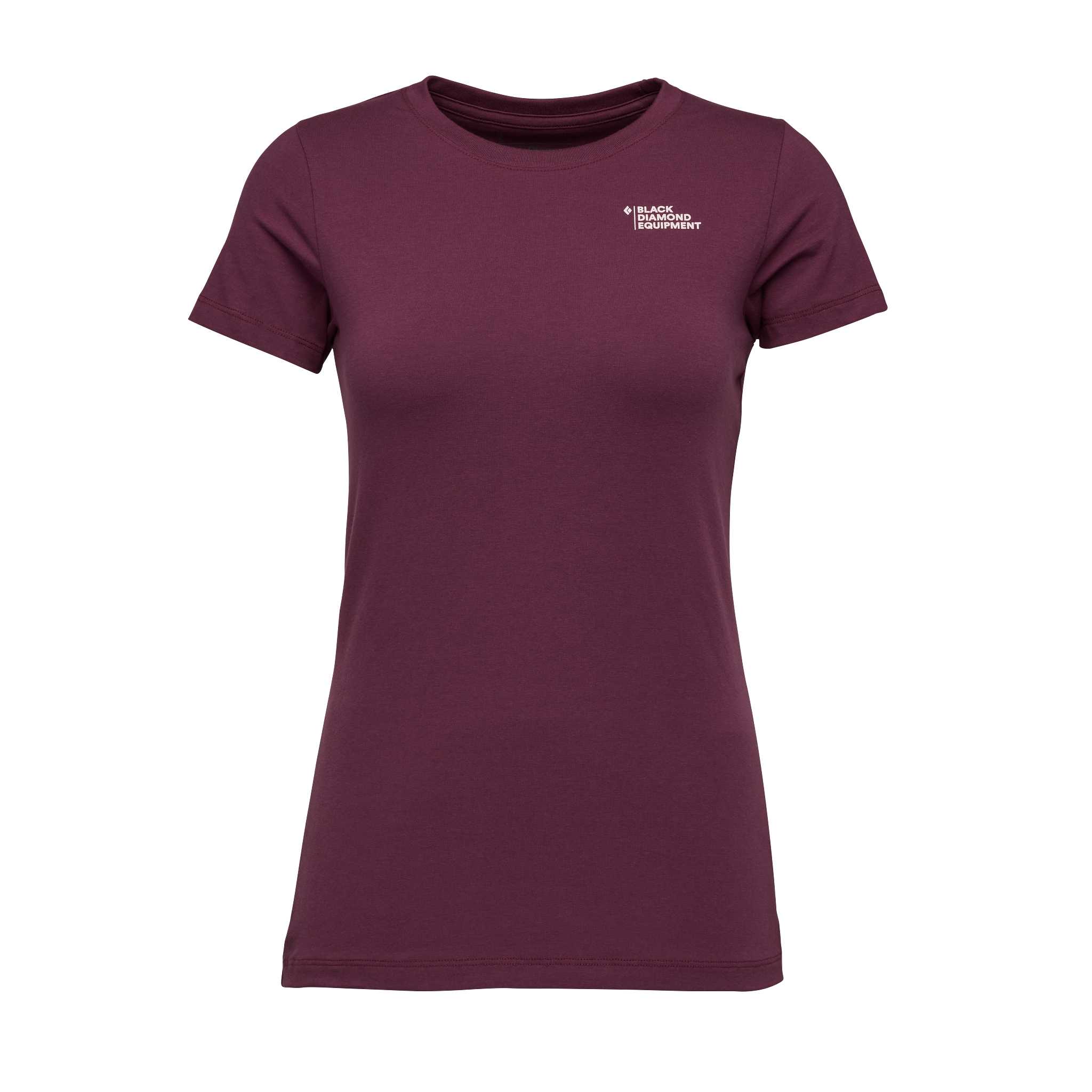 Black Diamond Equipment Women's Diamond Camo T-Shirt, Small Blackberry