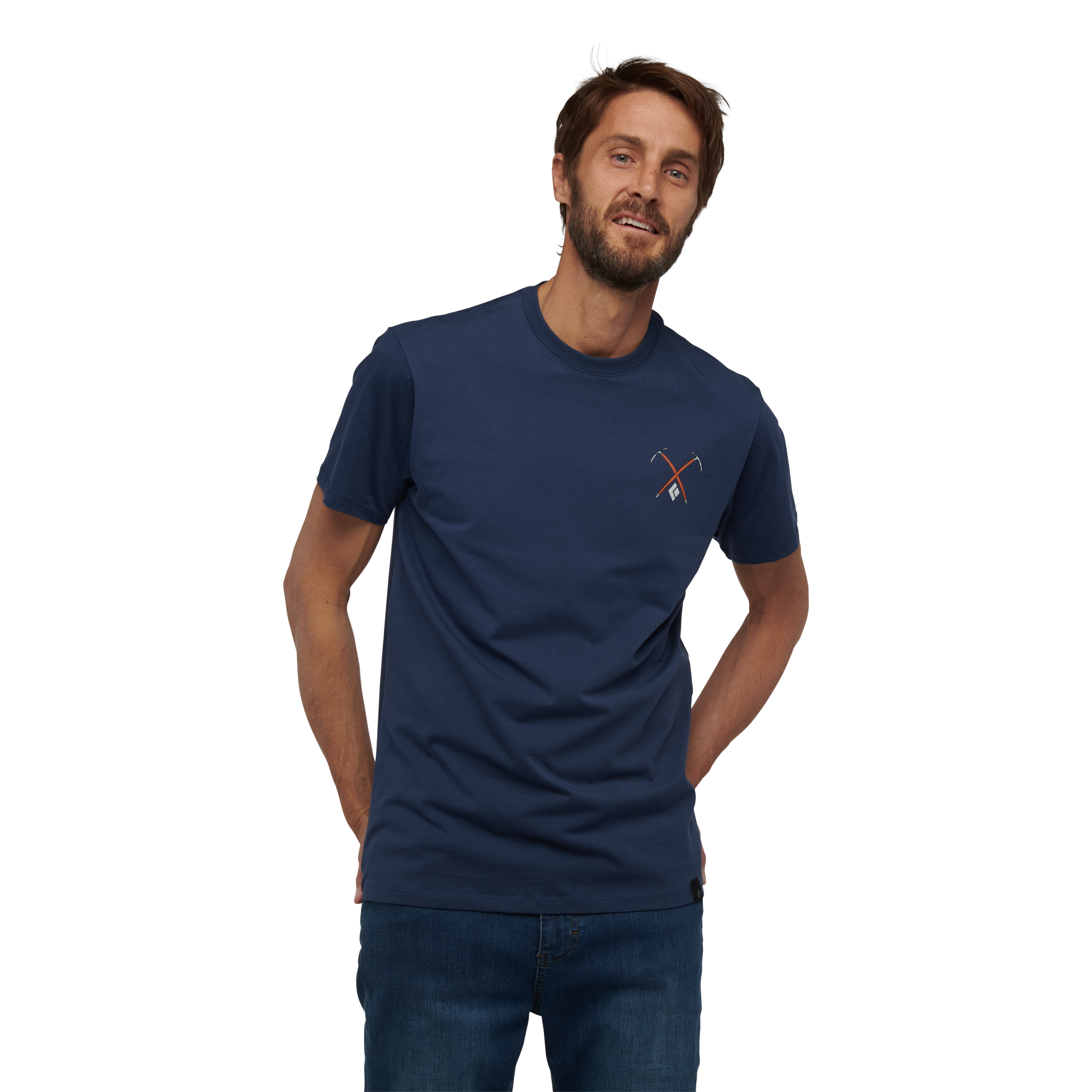 Black Diamond Equipment Men's Piolet T-Shirt Size XL, in Ink Blue