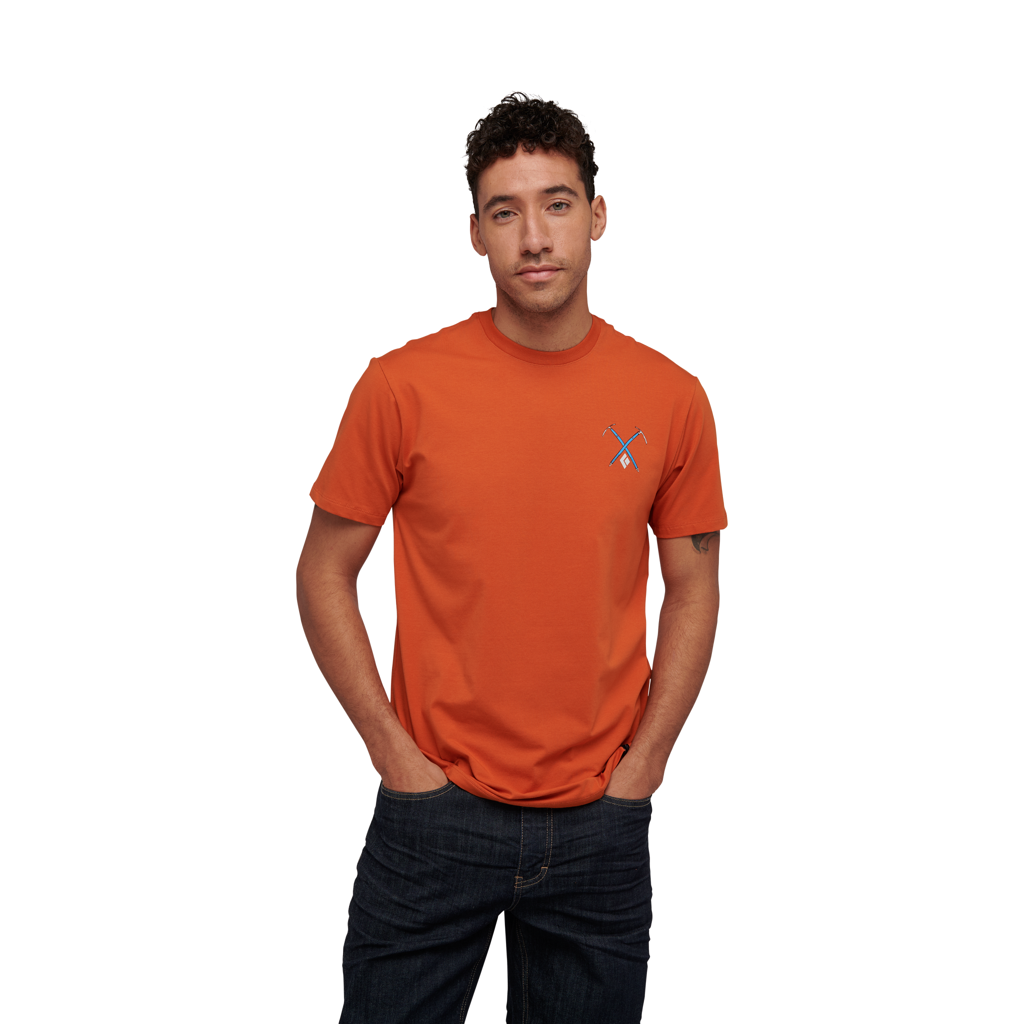 Black Diamond Equipment Men's Piolet T-Shirt, Medium Burnt Orange