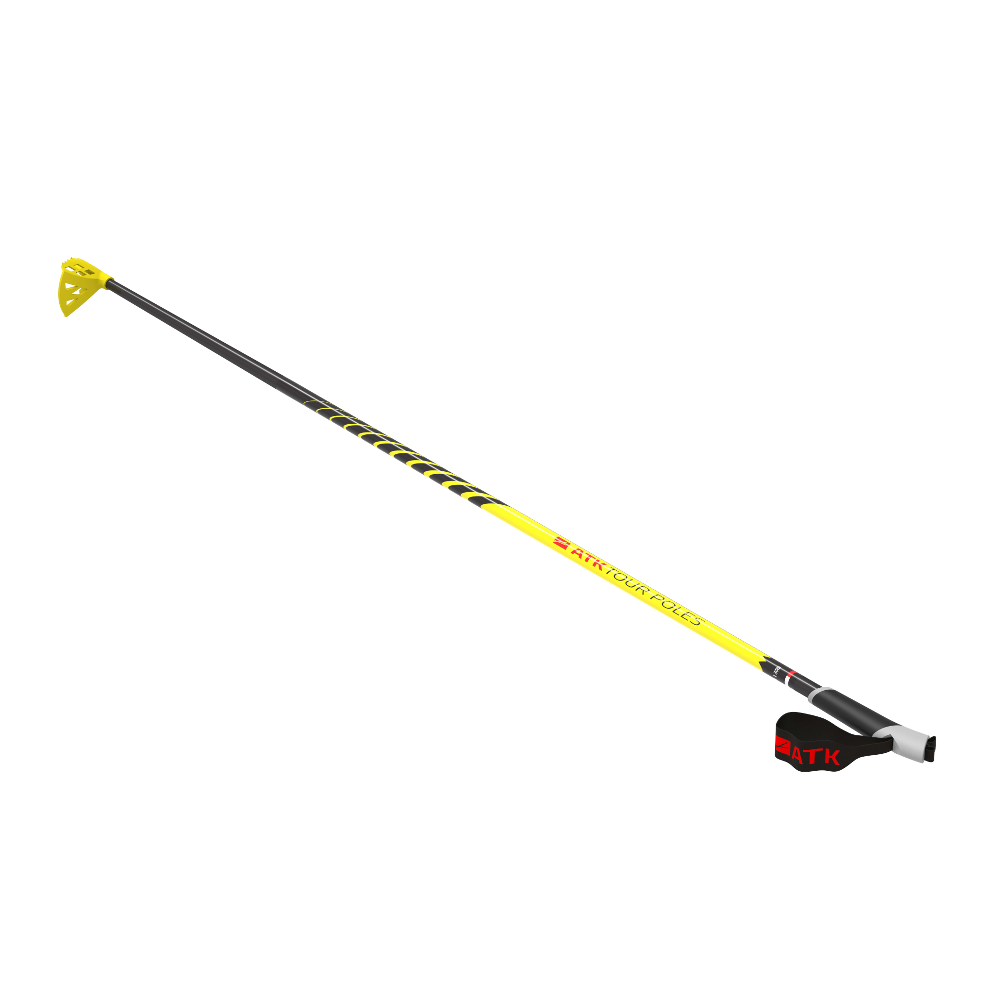 Black Diamond Equipment ATK SPEED TOUR SKI Poles, 125 cm Black/Yellow/Red