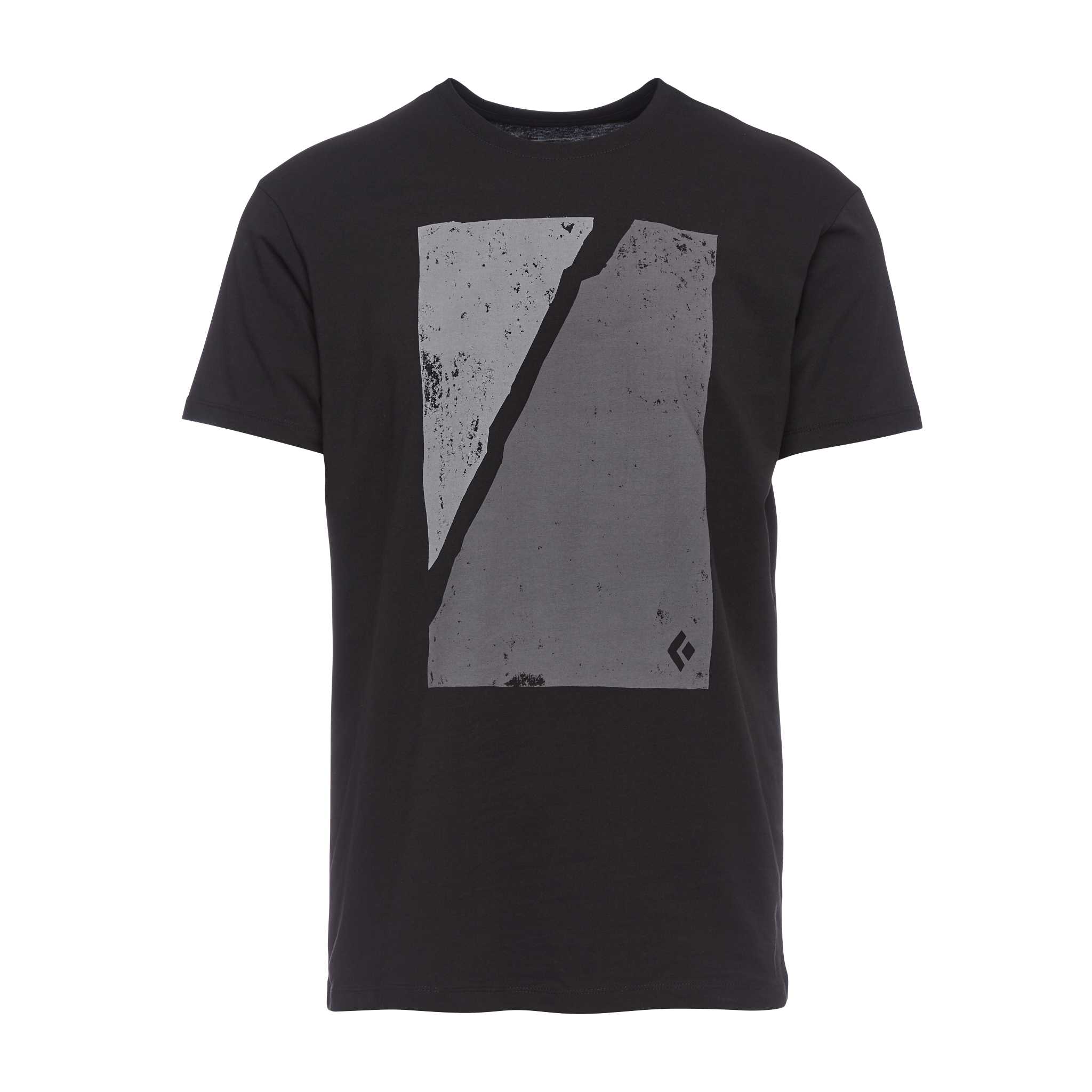 Black Diamond Equipment Men's Block Print Mountain T-Shirt, Small Black