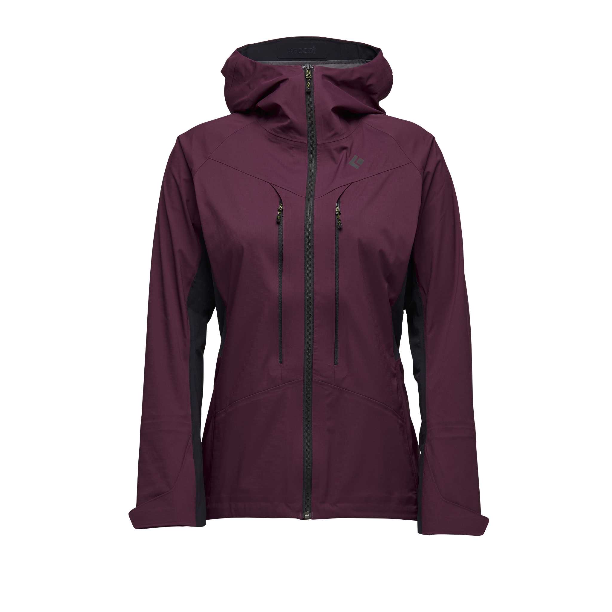 Black Diamond Equipment Women's Dawn Patrol Hybrid Shell Jacket, Large Blackberry/Black