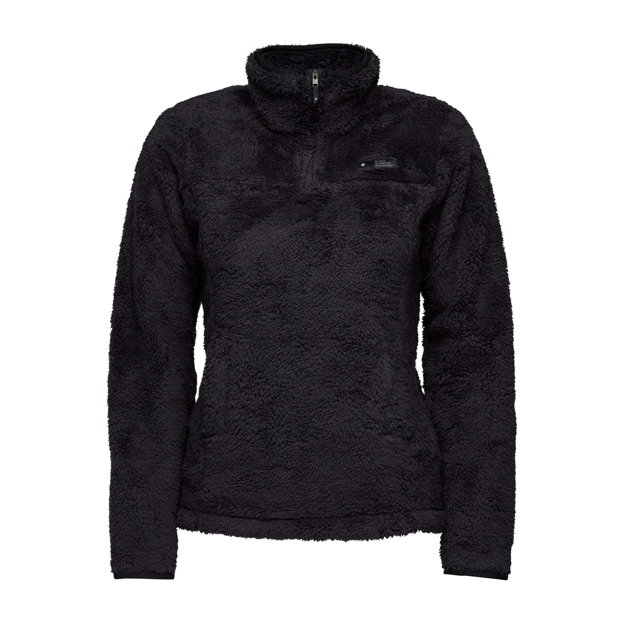Black Diamond Equipment Women's Roadie Quarter Zip Fleece, Medium Black