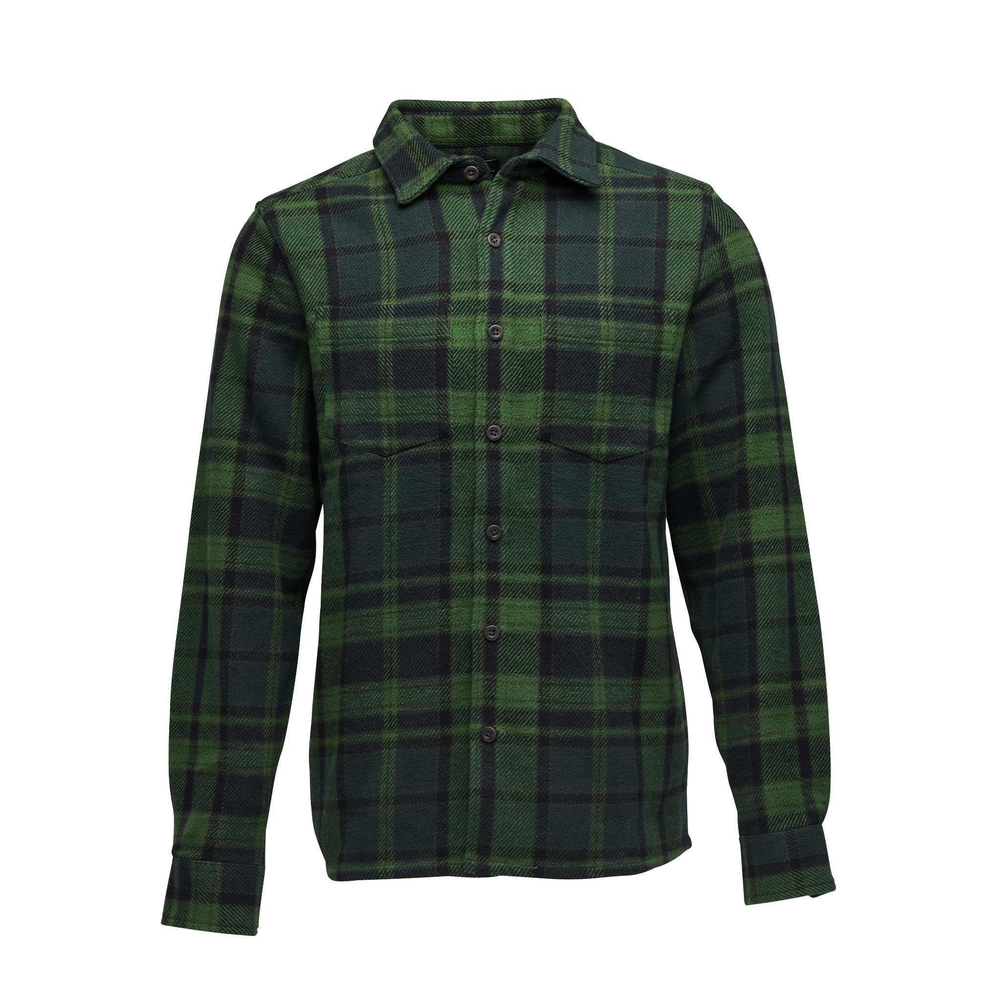 Black Diamond Equipment Men's Project Heavy Flannel Shirt, Medium Palm Green/Anthracite Plaid