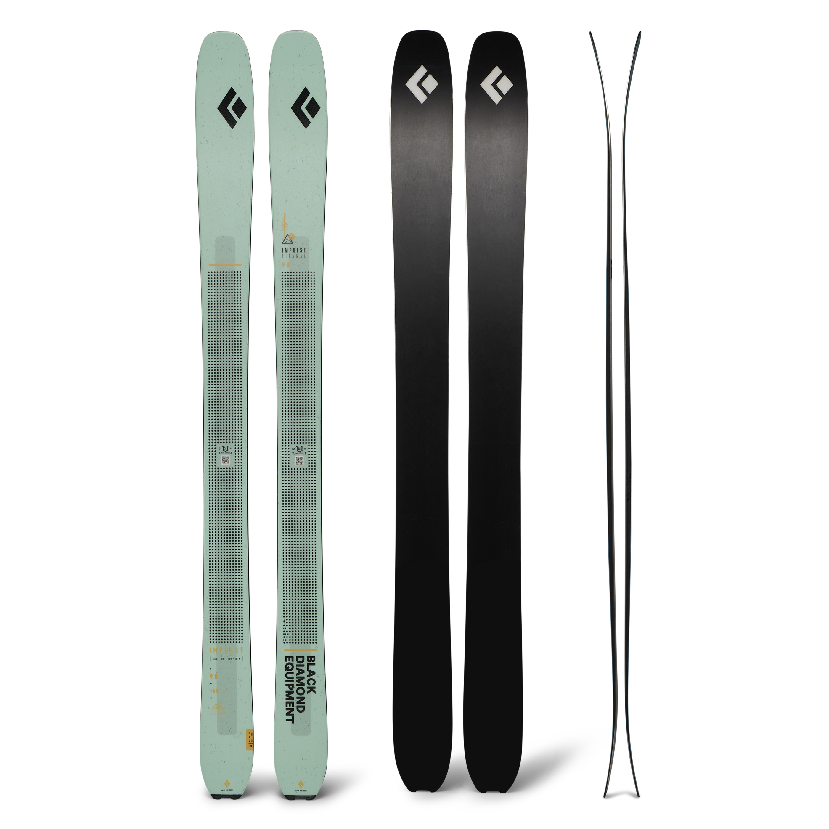 Black Diamond Equipment Women's Impulse Ti 98 Skis Size 161 cm