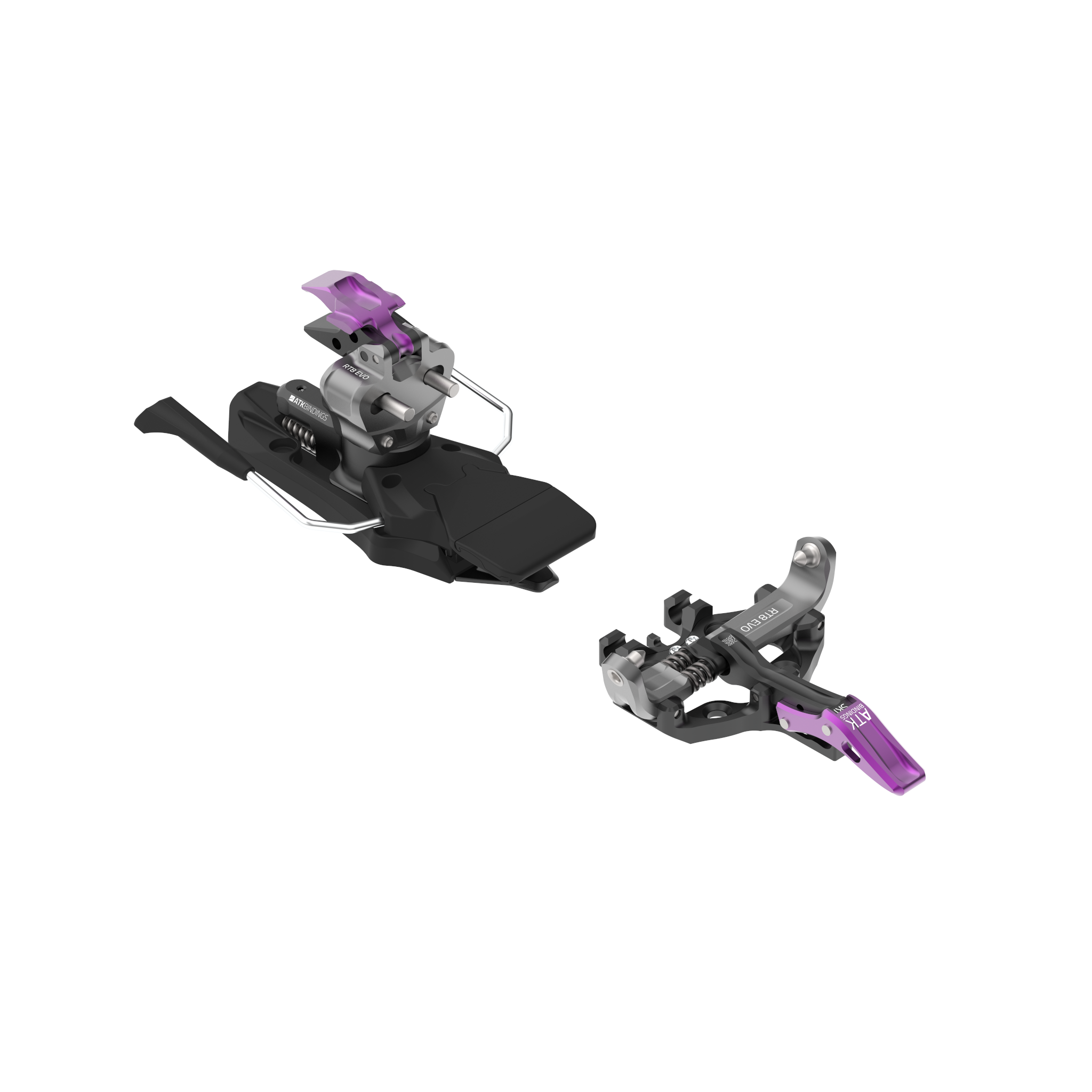 Black Diamond Equipment ATK Route 8 Evo Tour Binding, 97 mm Black/Purple