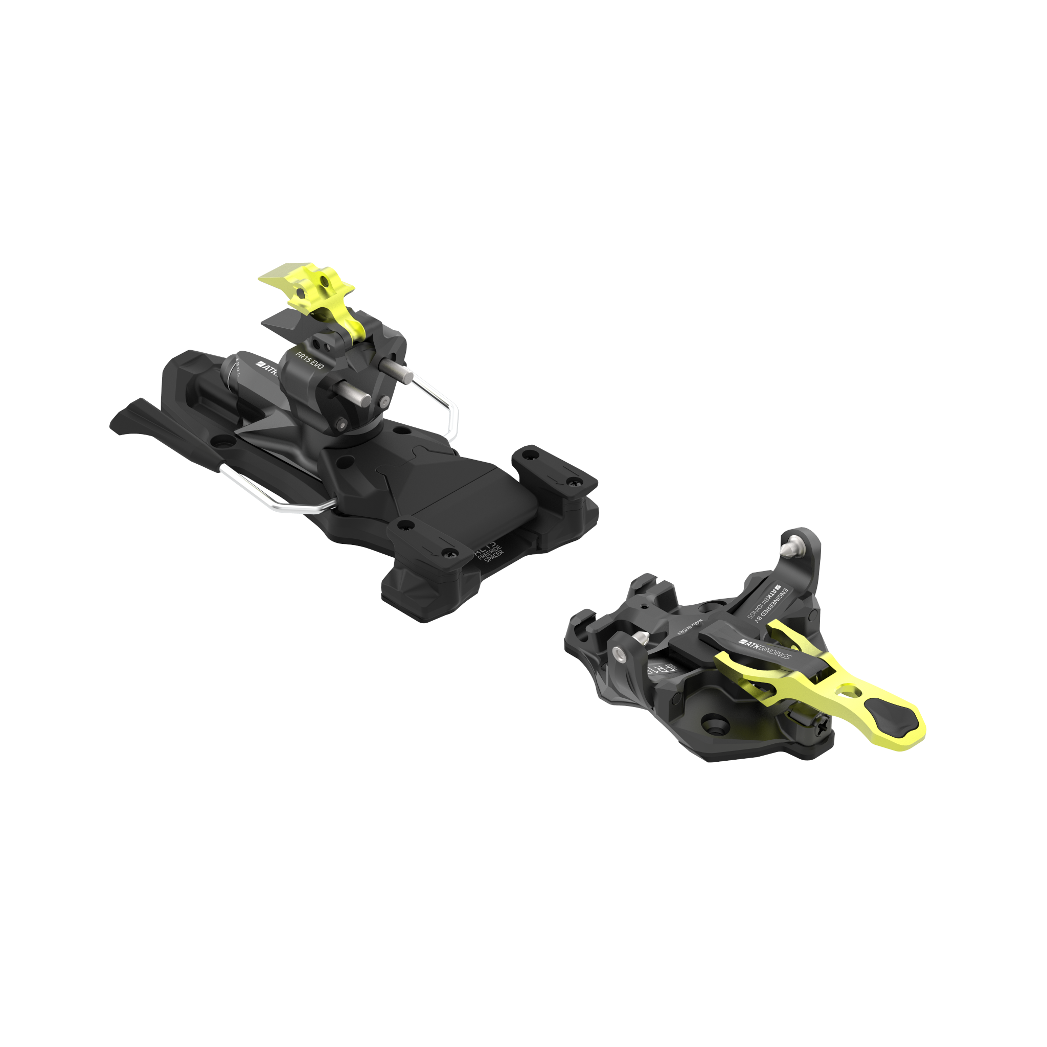 Black Diamond Equipment ATK Freeraider 15 Evo FT Binding, 97 mm Black/Yellow