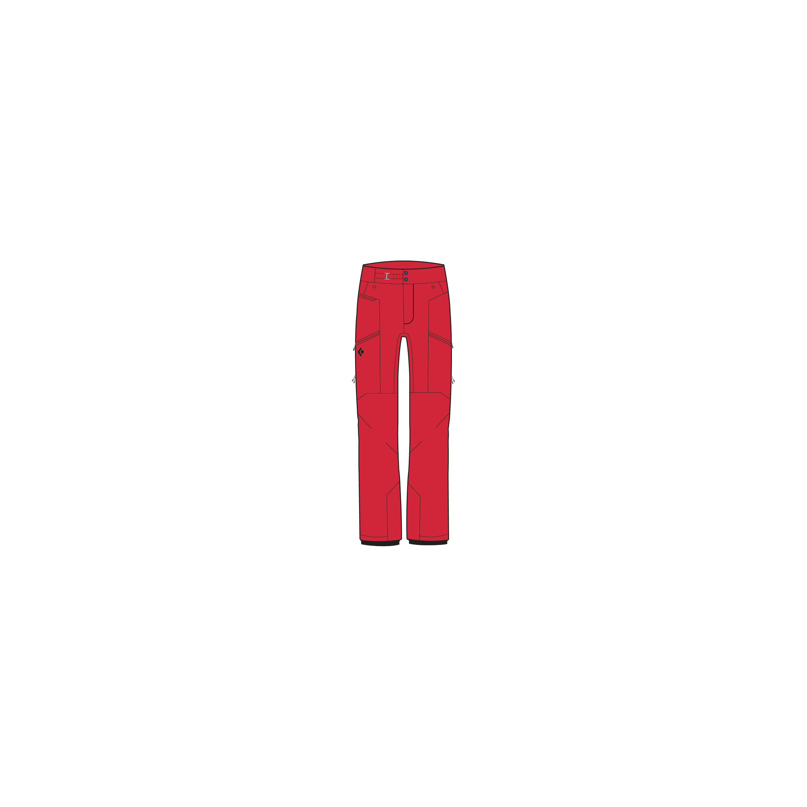 Black Diamond Equipment Women's Recon LT Stretch Pants, Medium Coral Red