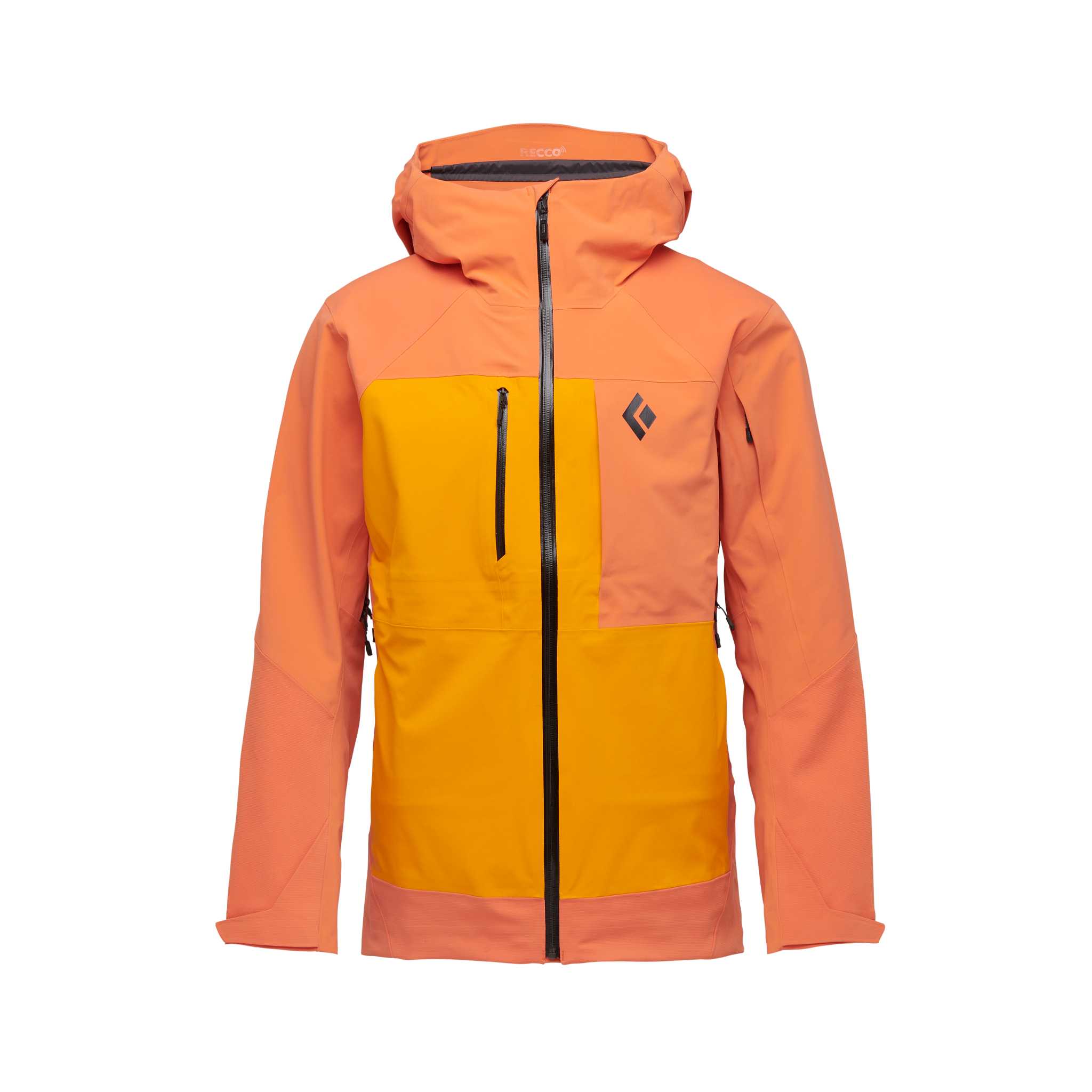 Black Diamond Equipment Men's Recon Stretch Pro Shell Jacket, Large BD Orange/Flame Orange