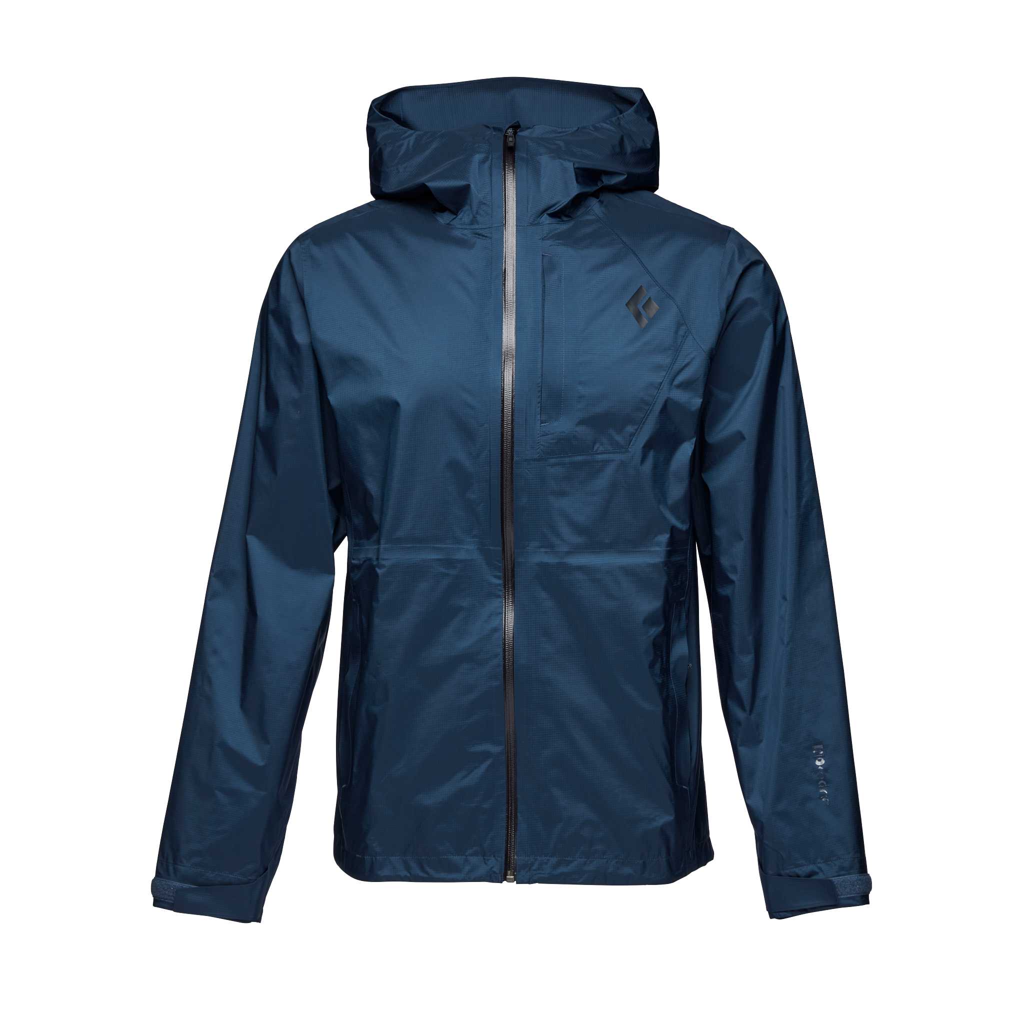 Black Diamond Equipment Men's Treeline Rain Shell Jacket, Small Indigo