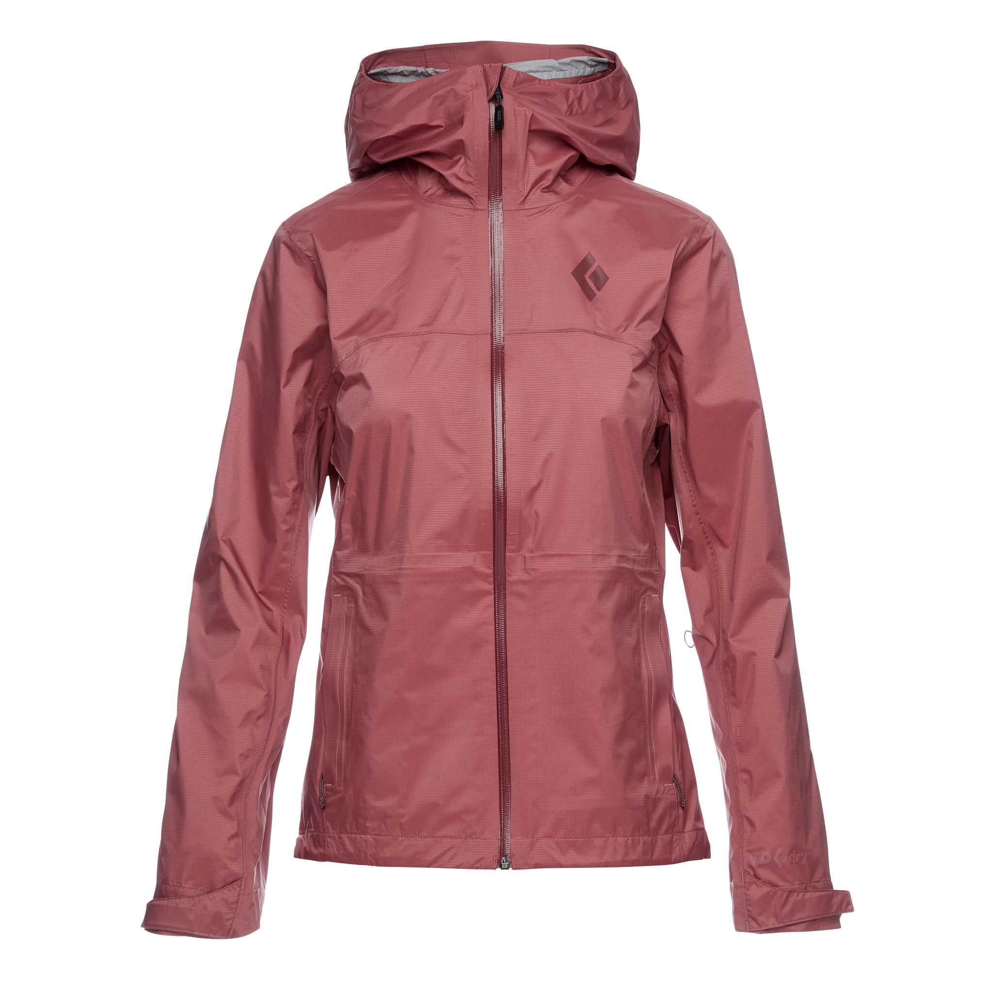 Black Diamond Equipment Women's Treeline Rain Shell Jacket, Medium Rosewood