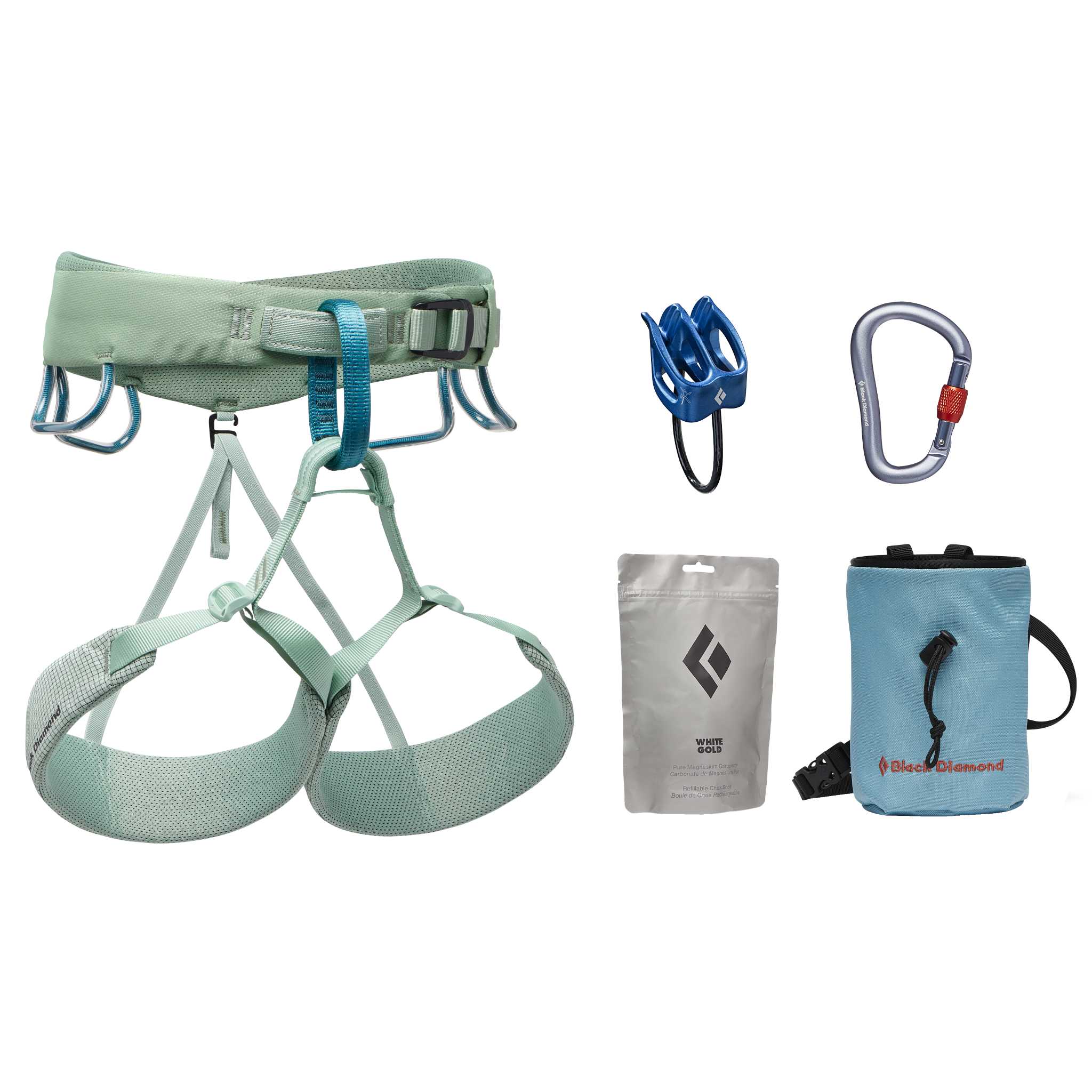 Black Diamond Equipment Women's Momentum Climbing Harness Package, Medium
