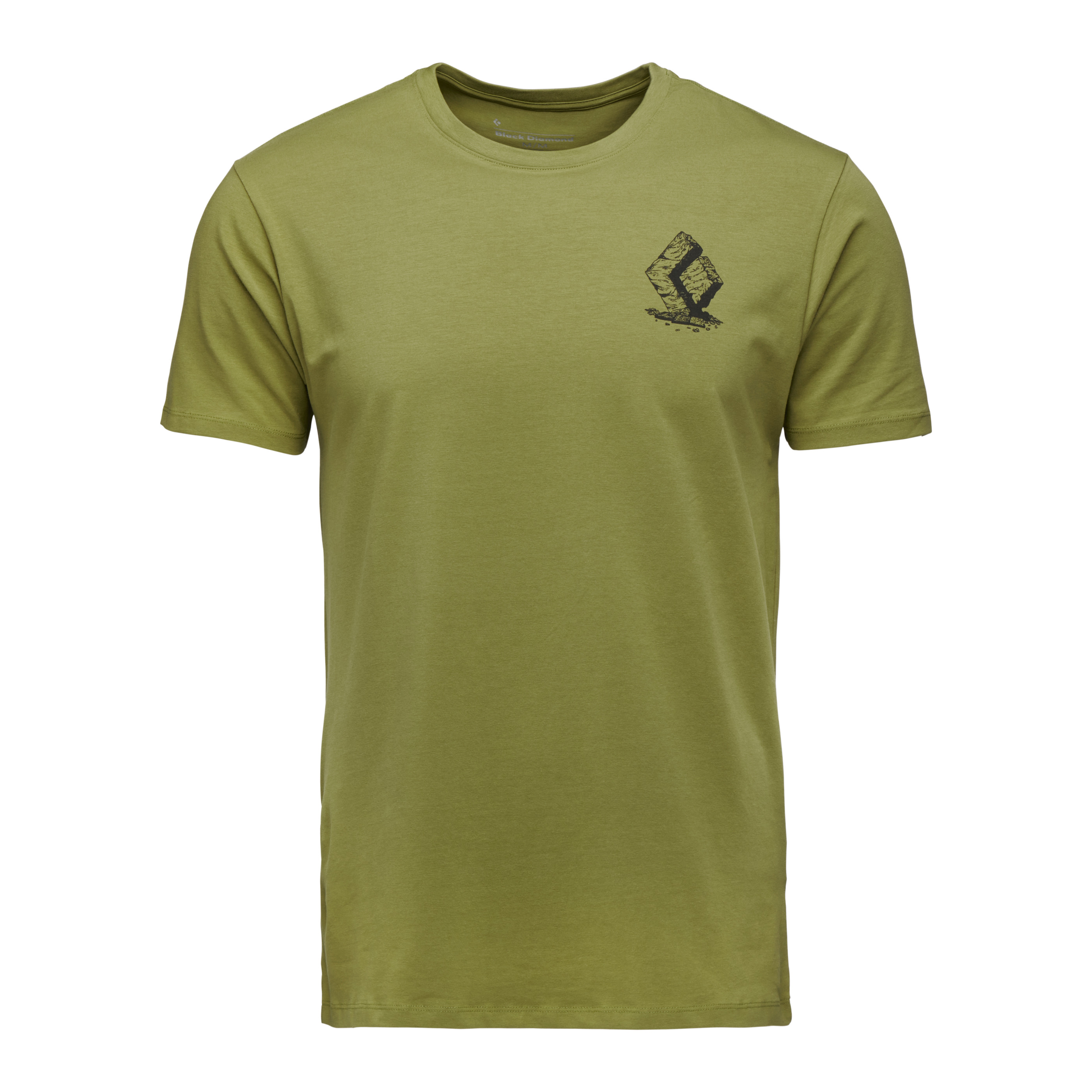 Black Diamond Equipment Men's Boulder Short Sleeve T-Shirt, 2XL Camp Green