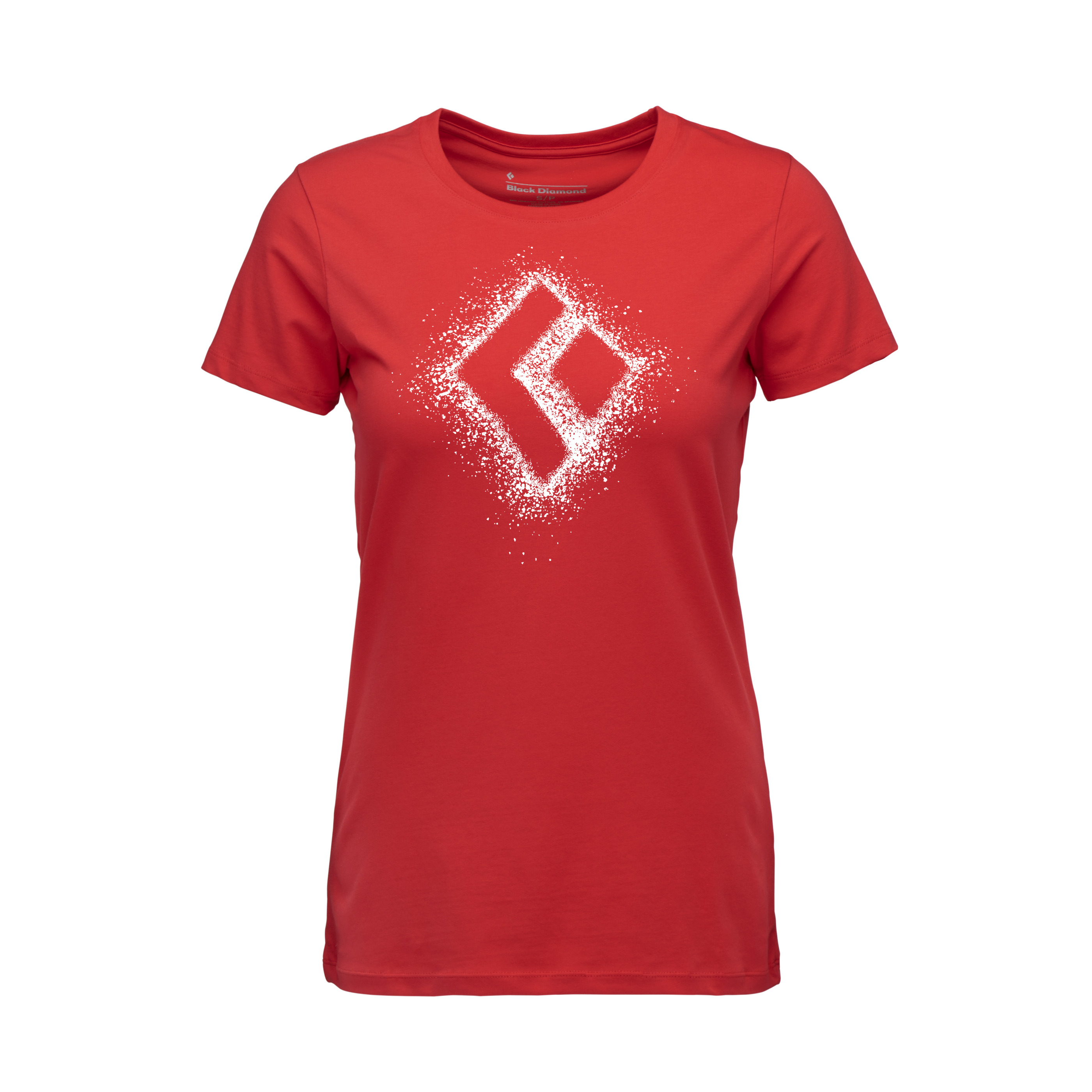 Black Diamond Equipment Women's Chalked Up 2.0 Short Sleeve T-Shirt, Medium Coral Red