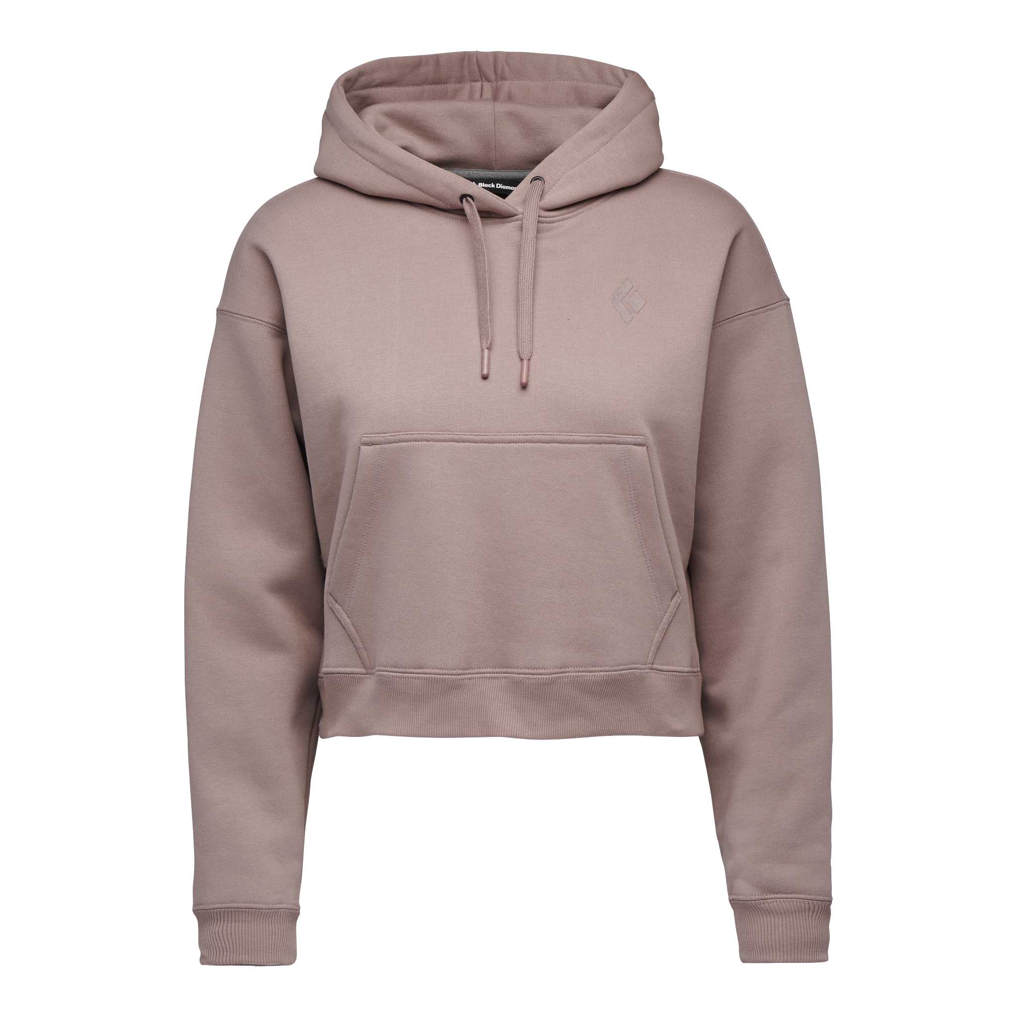 Black Diamond Equipment Women's Crop Pullover Hoody, Large Pale Mauve