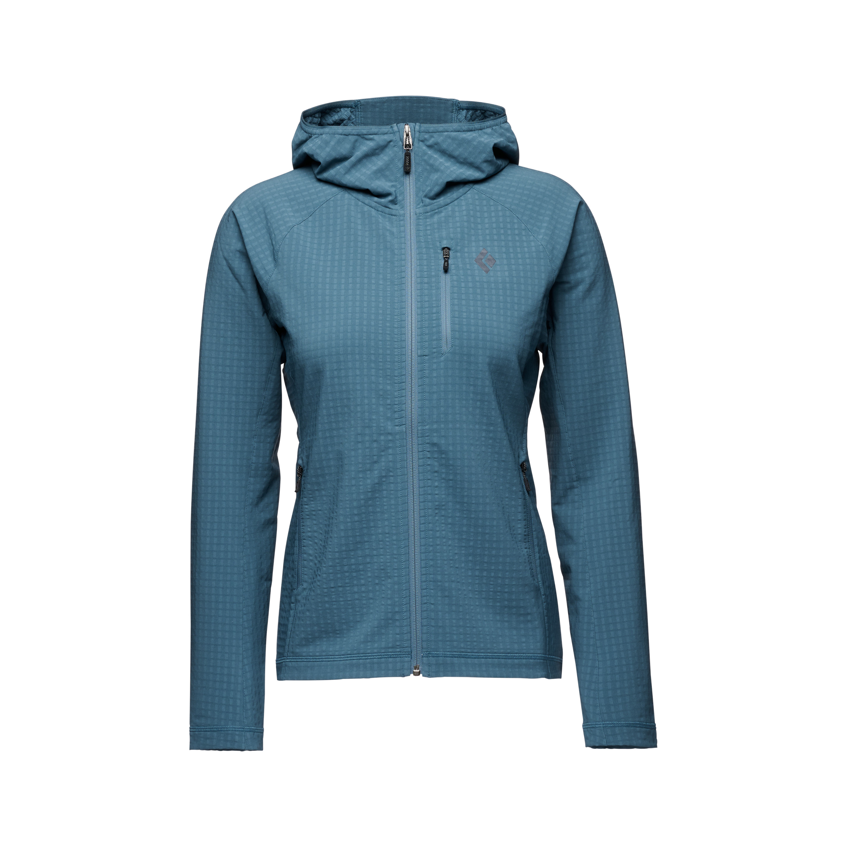 Black Diamond Equipment Women's Coefficient Storm Hoody, Large Creek Blue