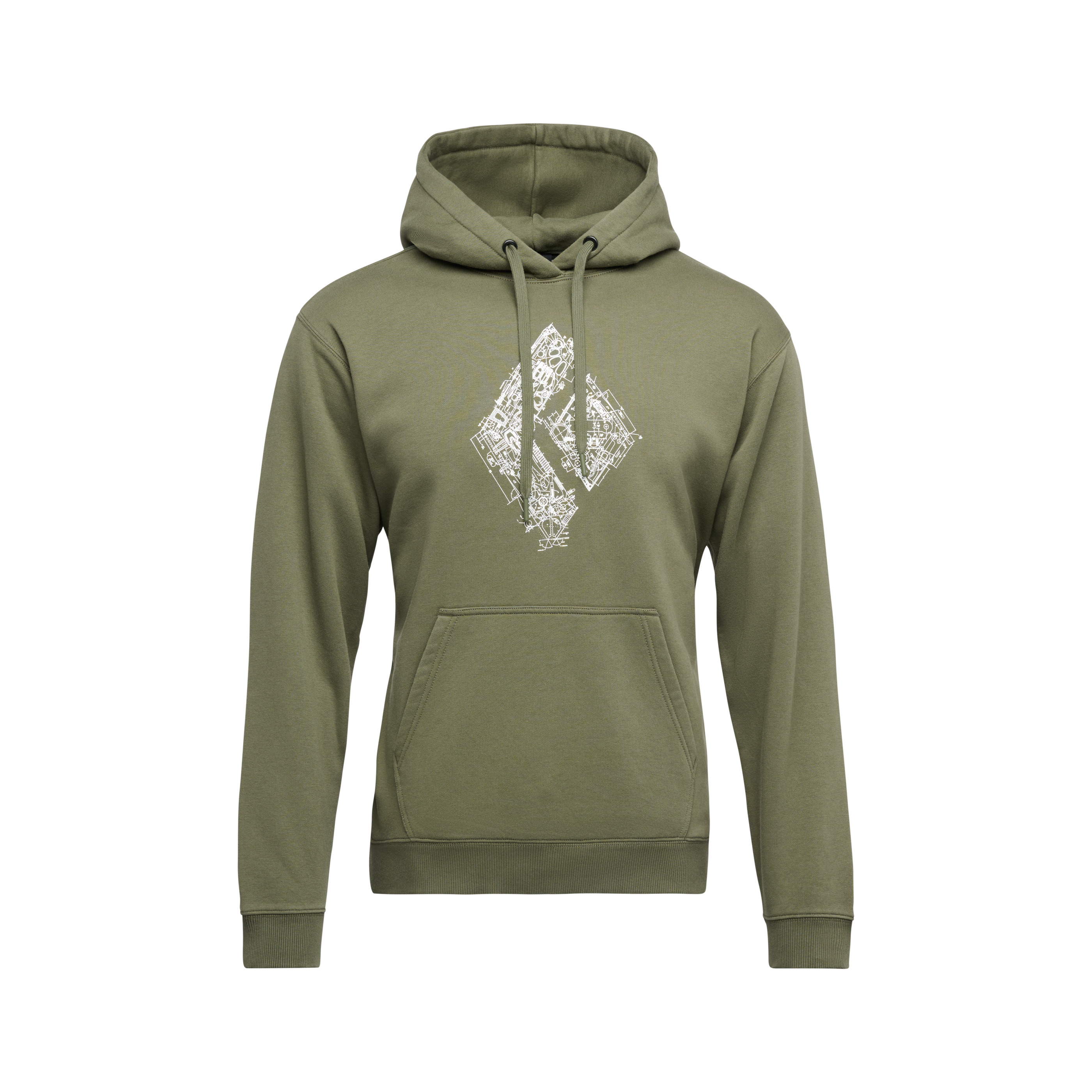 Black Diamond Equipment Men's Engineered Diamond Pullover Hoody, Small Tundra