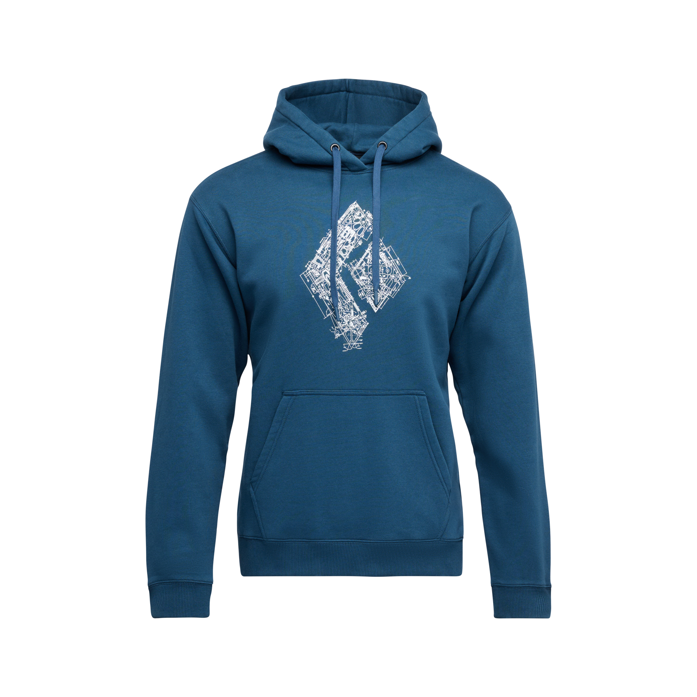 Black Diamond Equipment Men's Engineered Diamond Pullover Hoody, Large Indigo