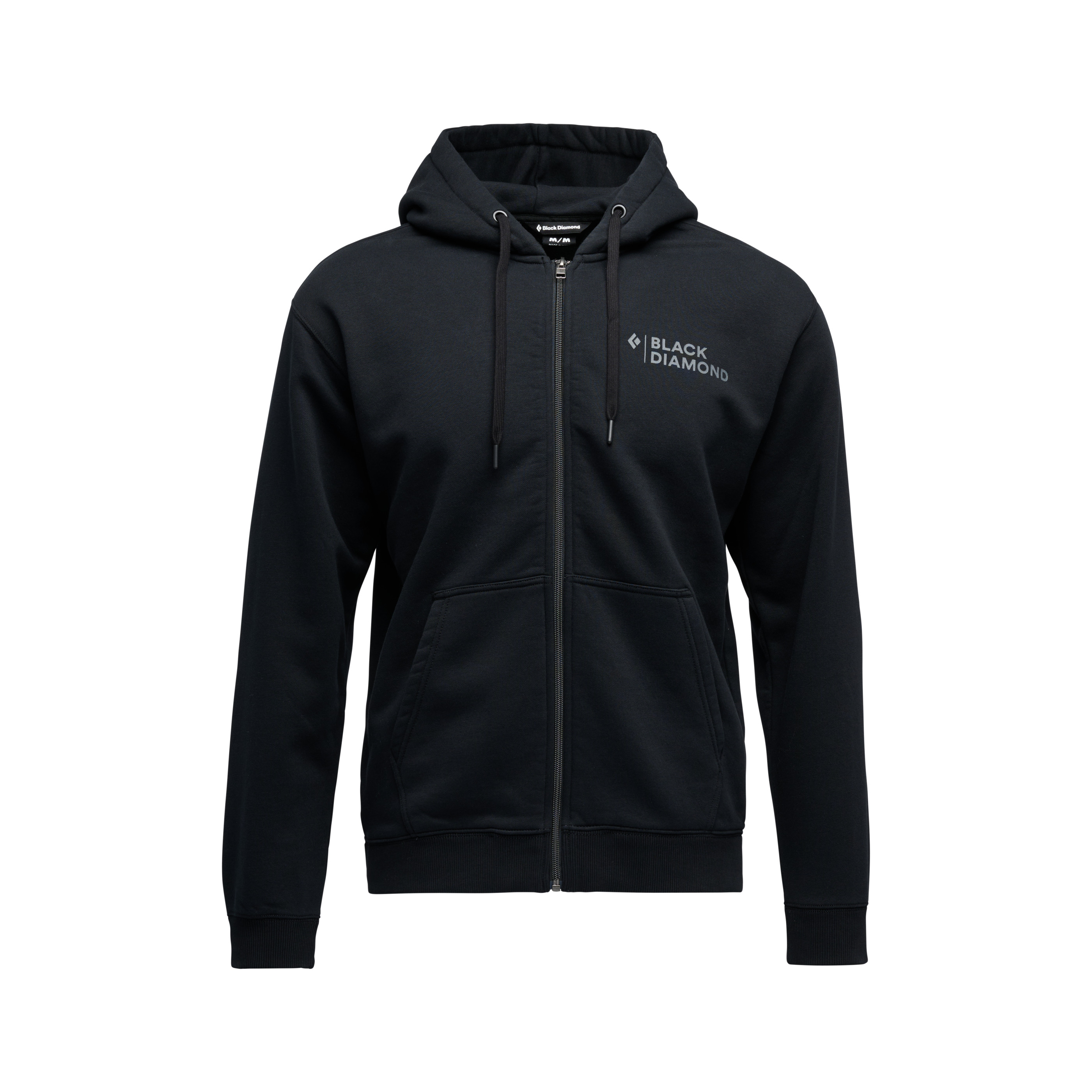 Black Diamond Equipment Men's Mini Stacked Full Zip Hoody, Large Black