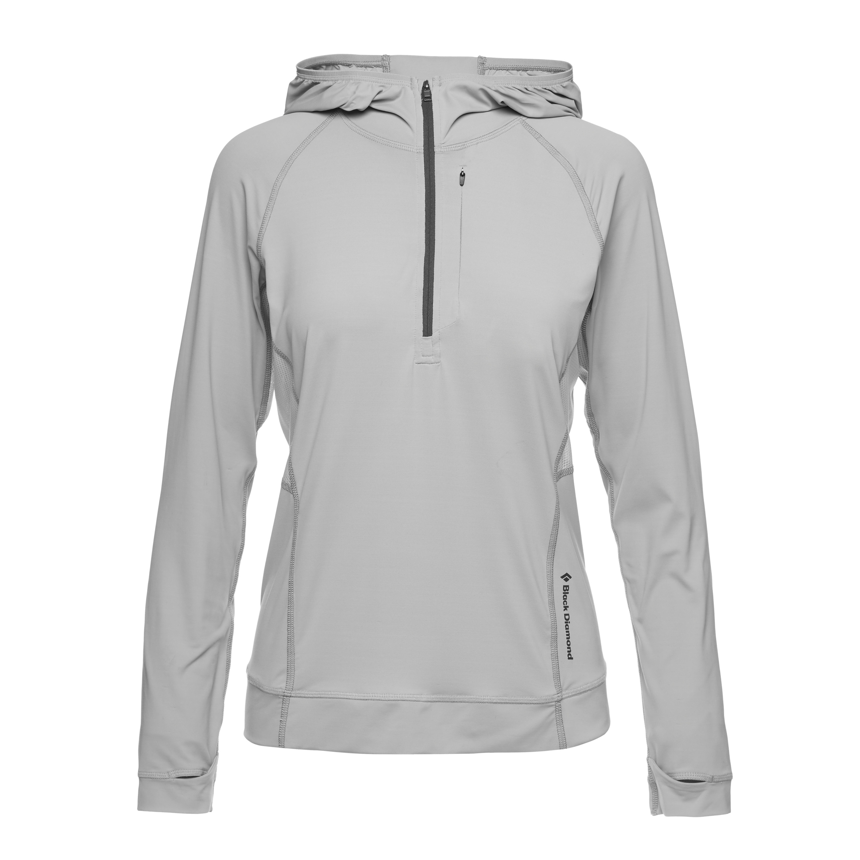 Black Diamond Equipment Women's Alpenglow Pro Hoody, Large Pewter