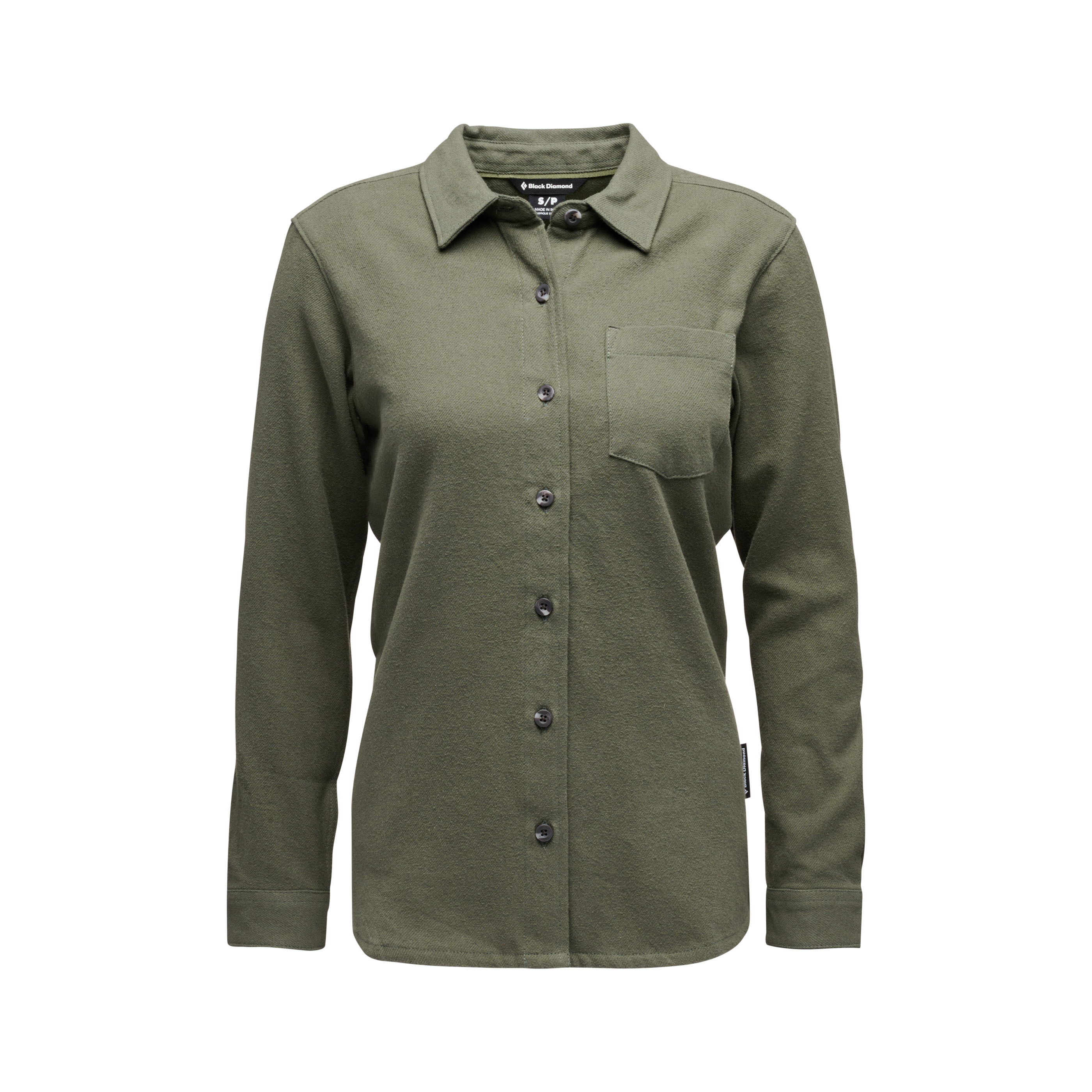 Black Diamond Equipment Women's Project Flannel Shirt, Large Tundra