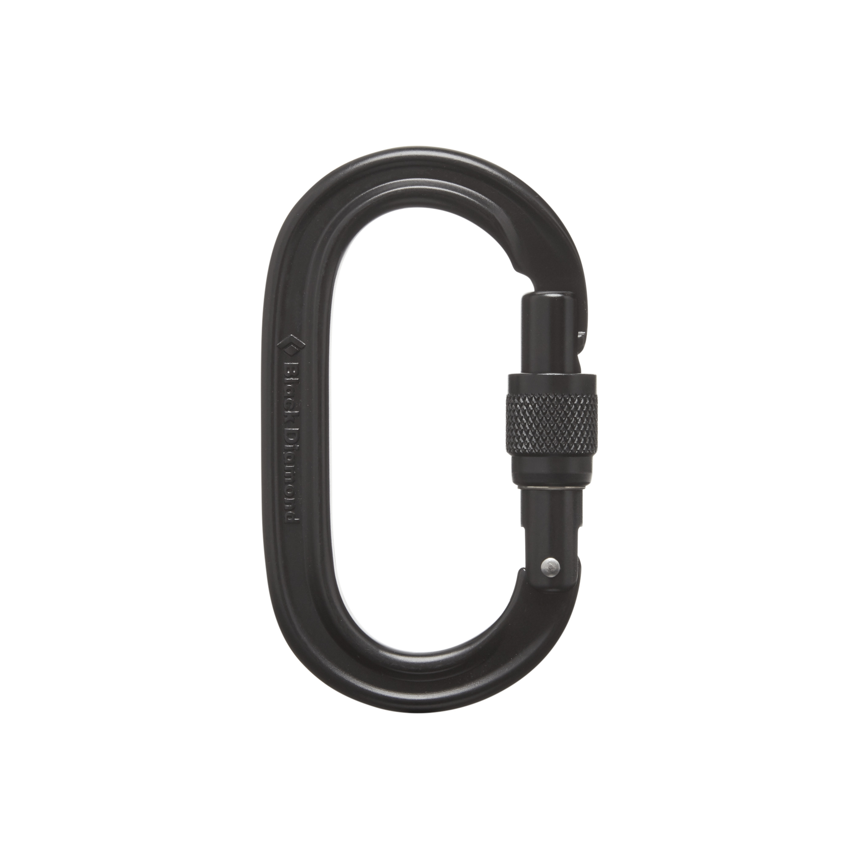 Black Diamond Equipment Oval Keylock Screwgate Carabiner Black