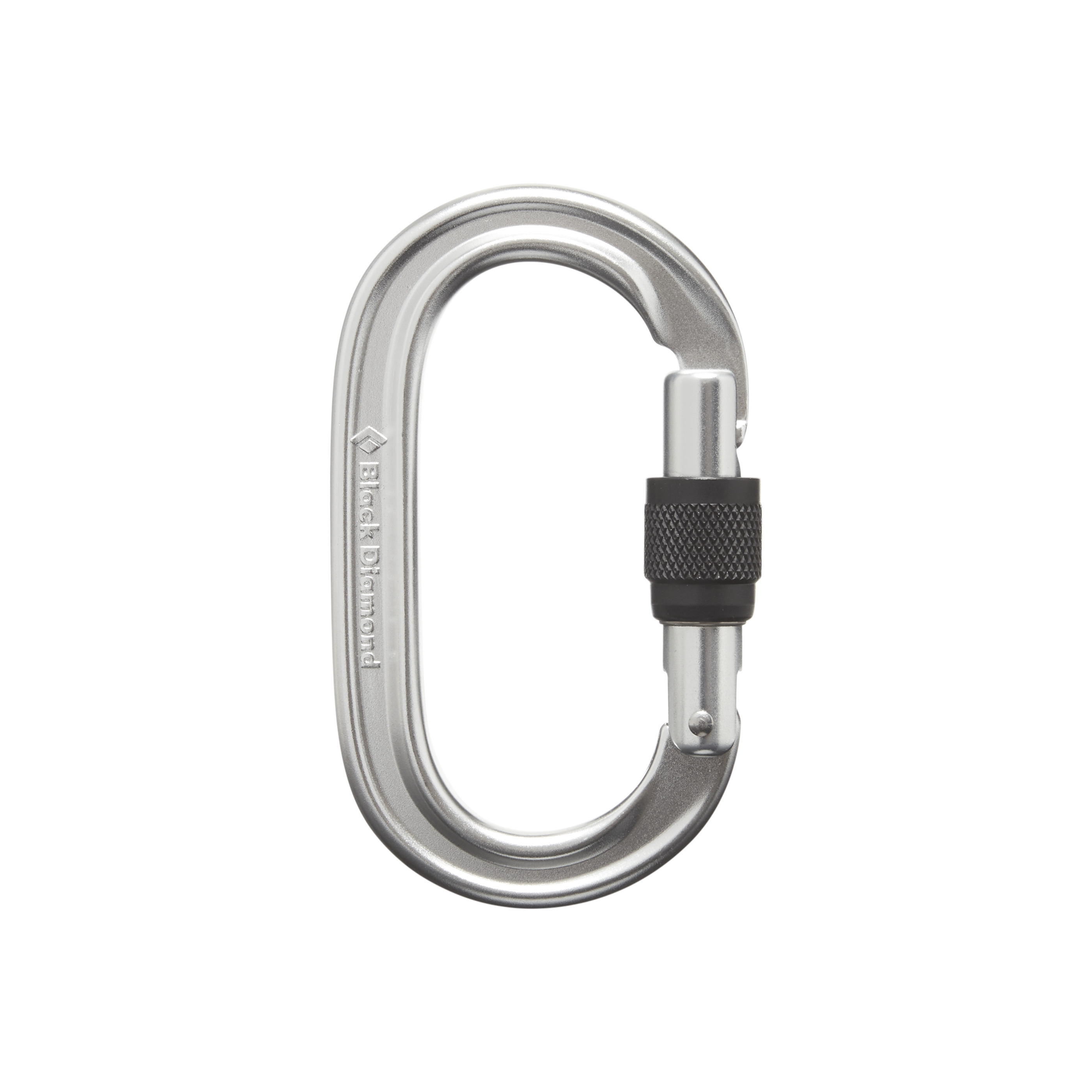 Black Diamond Equipment Oval Keylock Screwgate Carabiner Polished