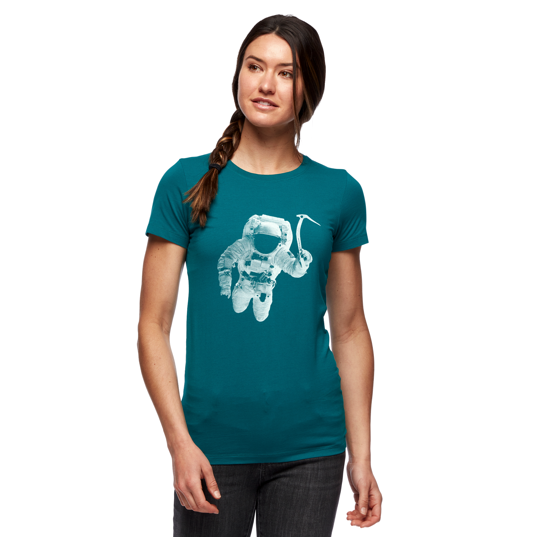 Black Diamond Equipment Women's Spaceshot T-Shirt, Medium Sea Pine