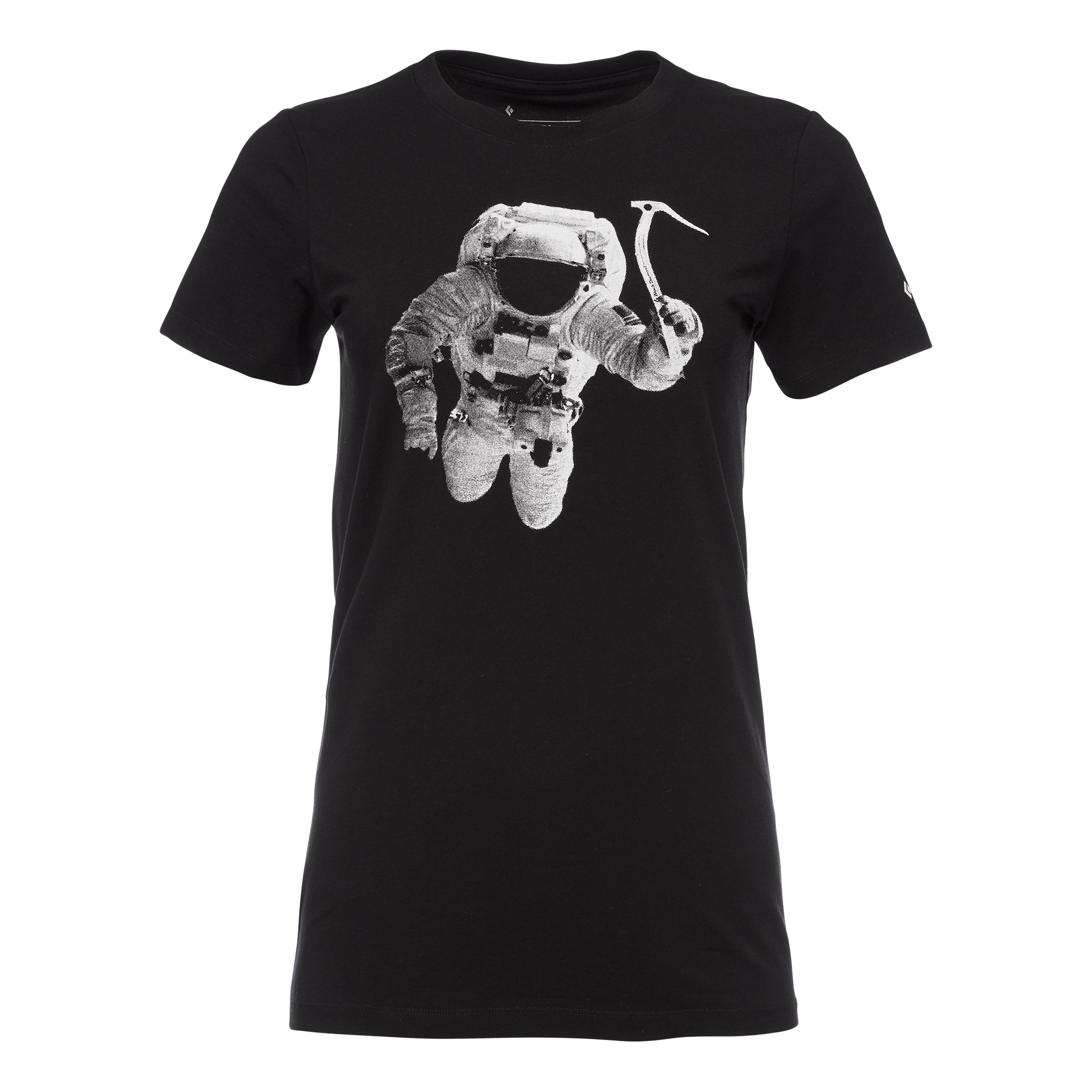 Black Diamond Equipment Women's Spaceshot T-Shirt, Large Black/White