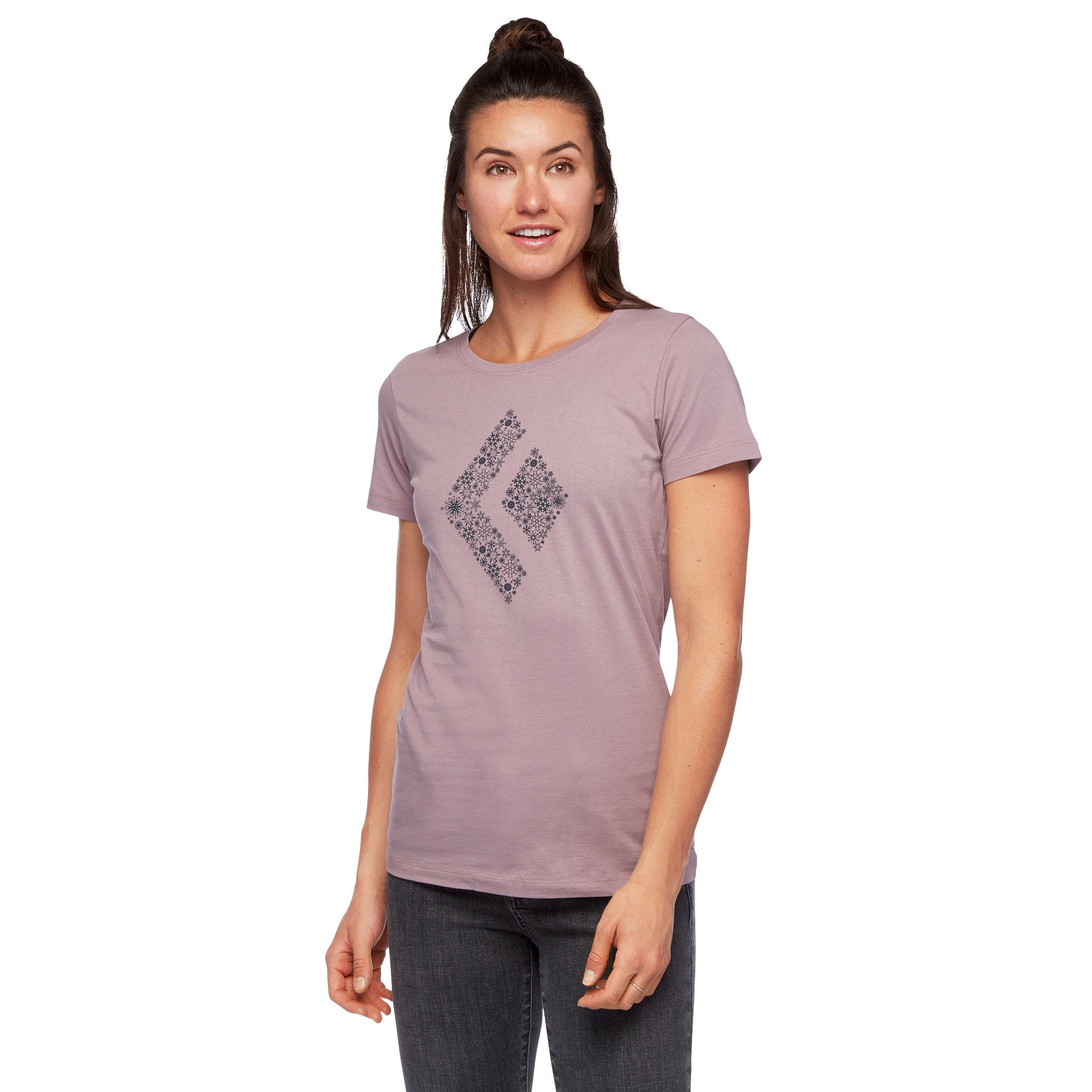 Black Diamond Equipment Women's Snow Diamond T-Shirt, Small Wood Violet