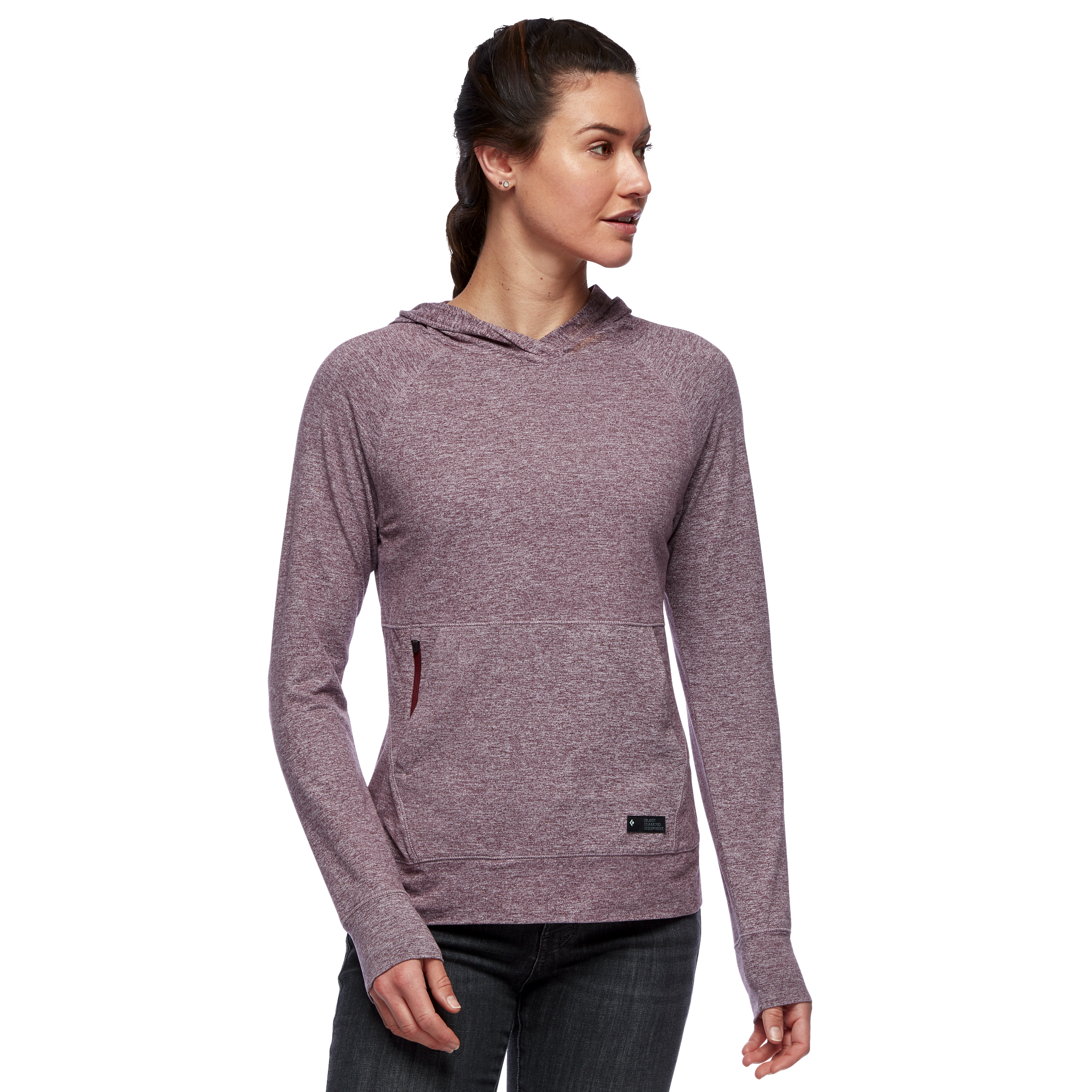 Black Diamond Equipment Women's Stone Hoody , Large Wood Violet