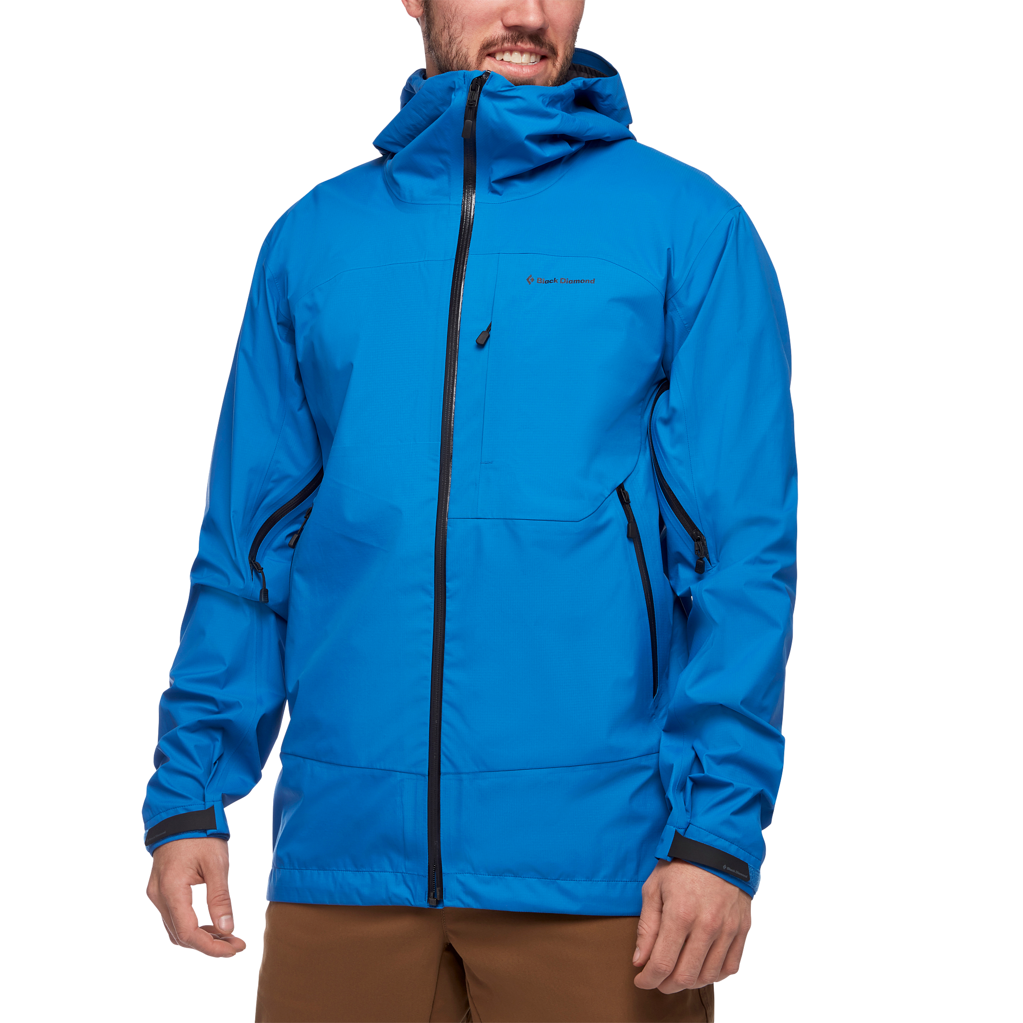 Black Diamond Equipment Men's Highline Stretch Shell Jacket Size Large, in Ultra Blue