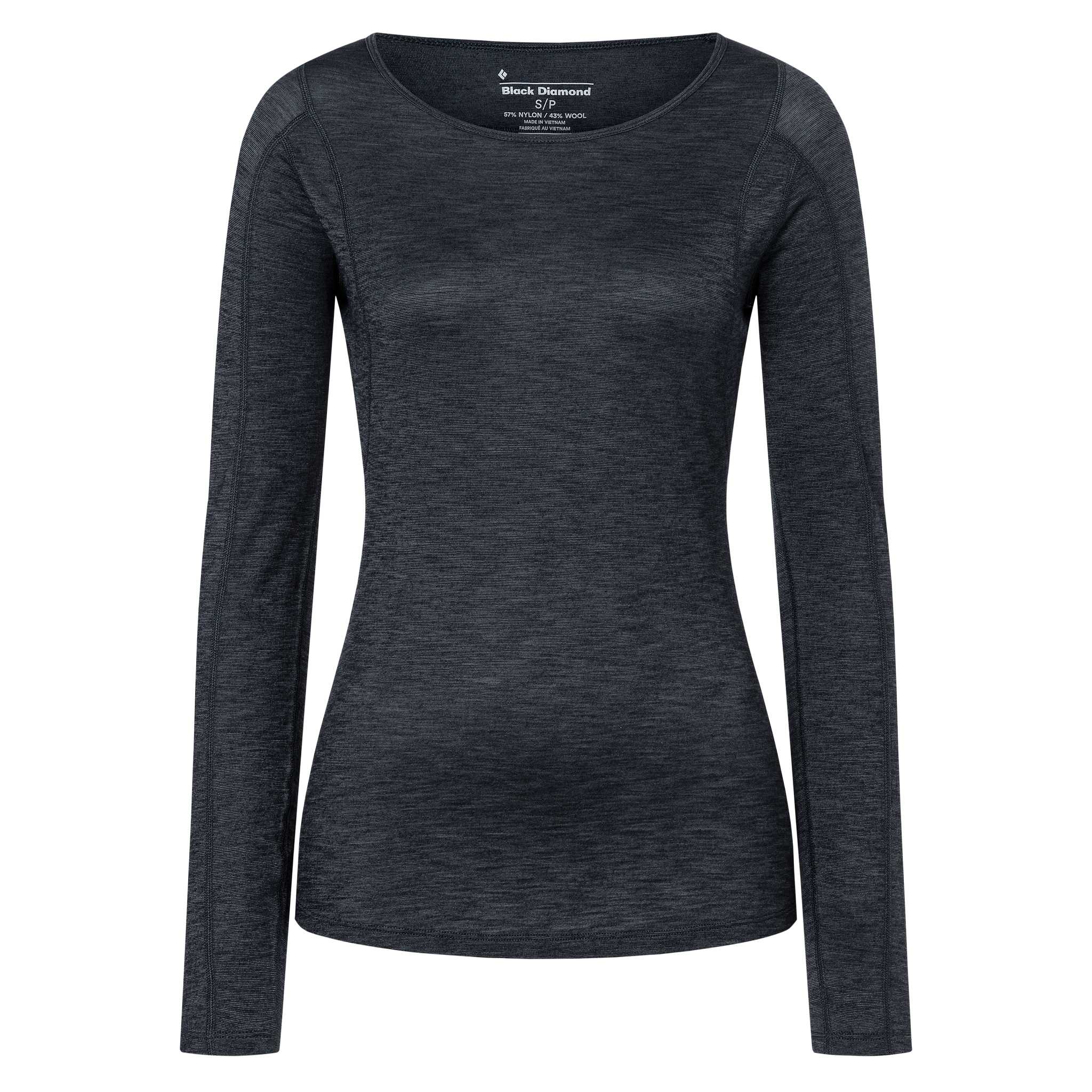 Black Diamond Equipment Women's Long Sleeve Rhythm T-Shirt, XS Black