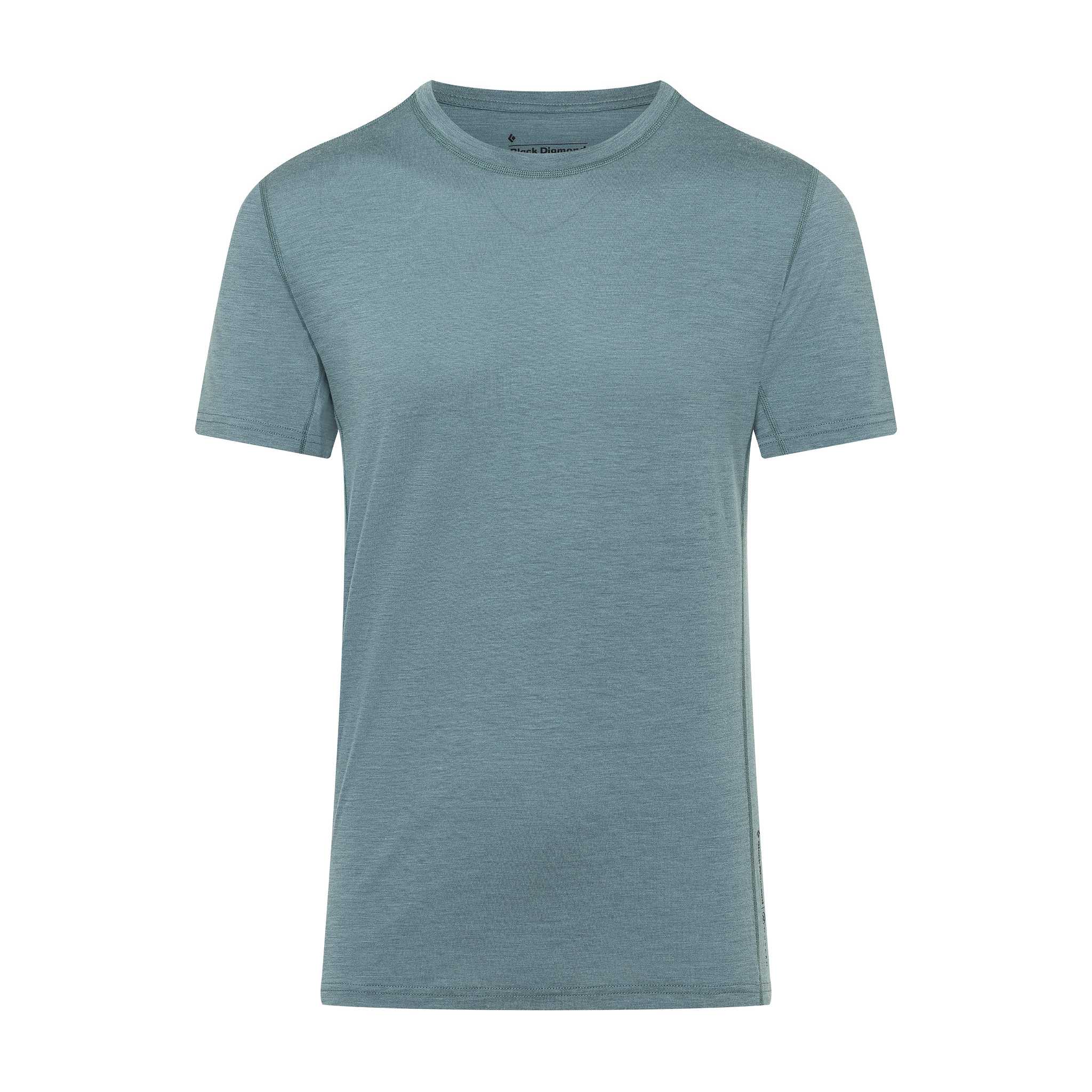 Black Diamond Equipment Men's Flux Merino T-Shirt, Small Storm Blue