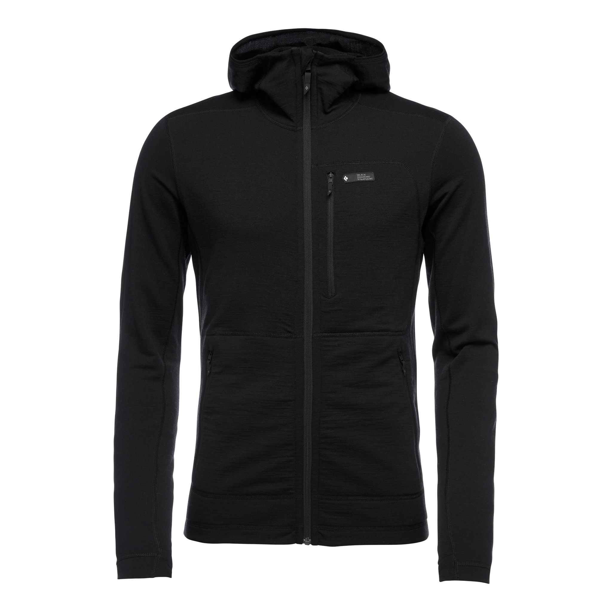 Black Diamond Equipment Men's Solution Merino Hoody, Medium Black