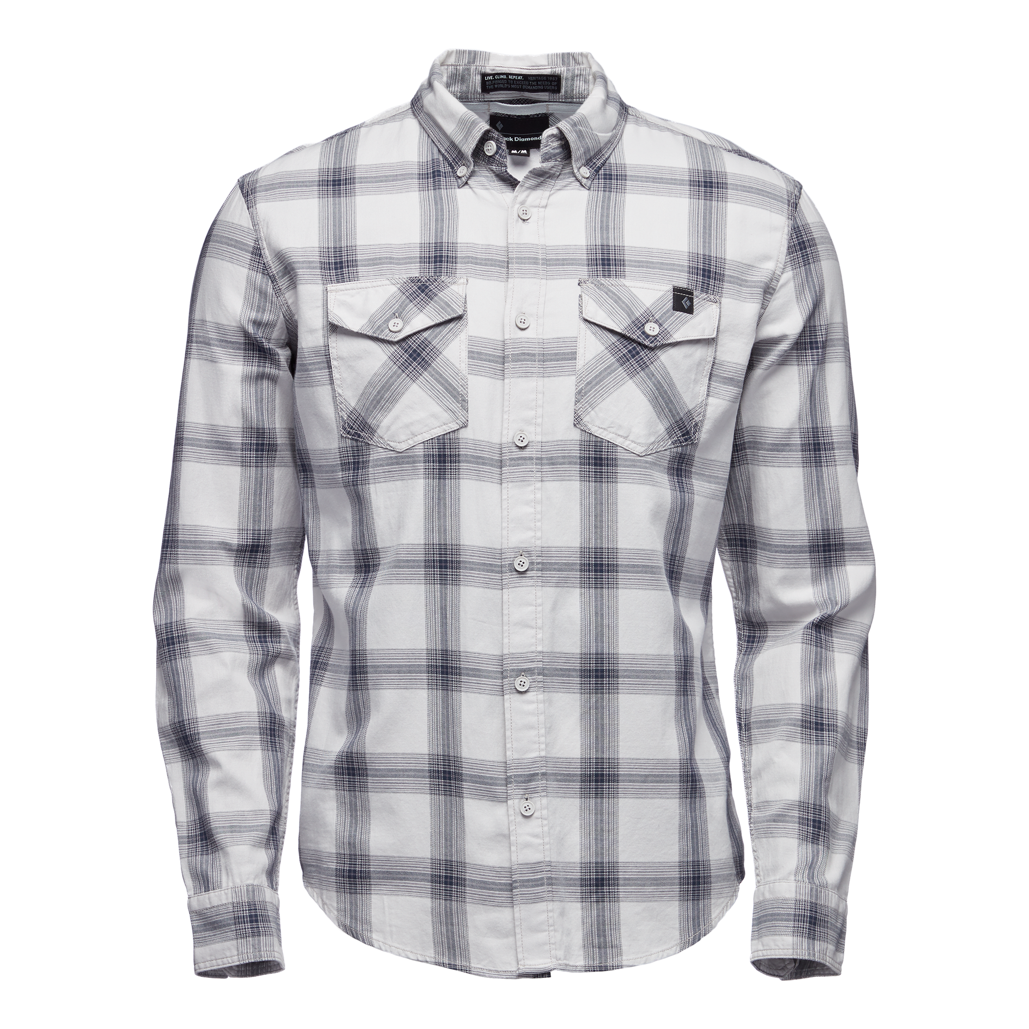 Black Diamond Equipment Men's Long Sleeve Benchmark Shirt, XL Alloy/Captain/Anthracite