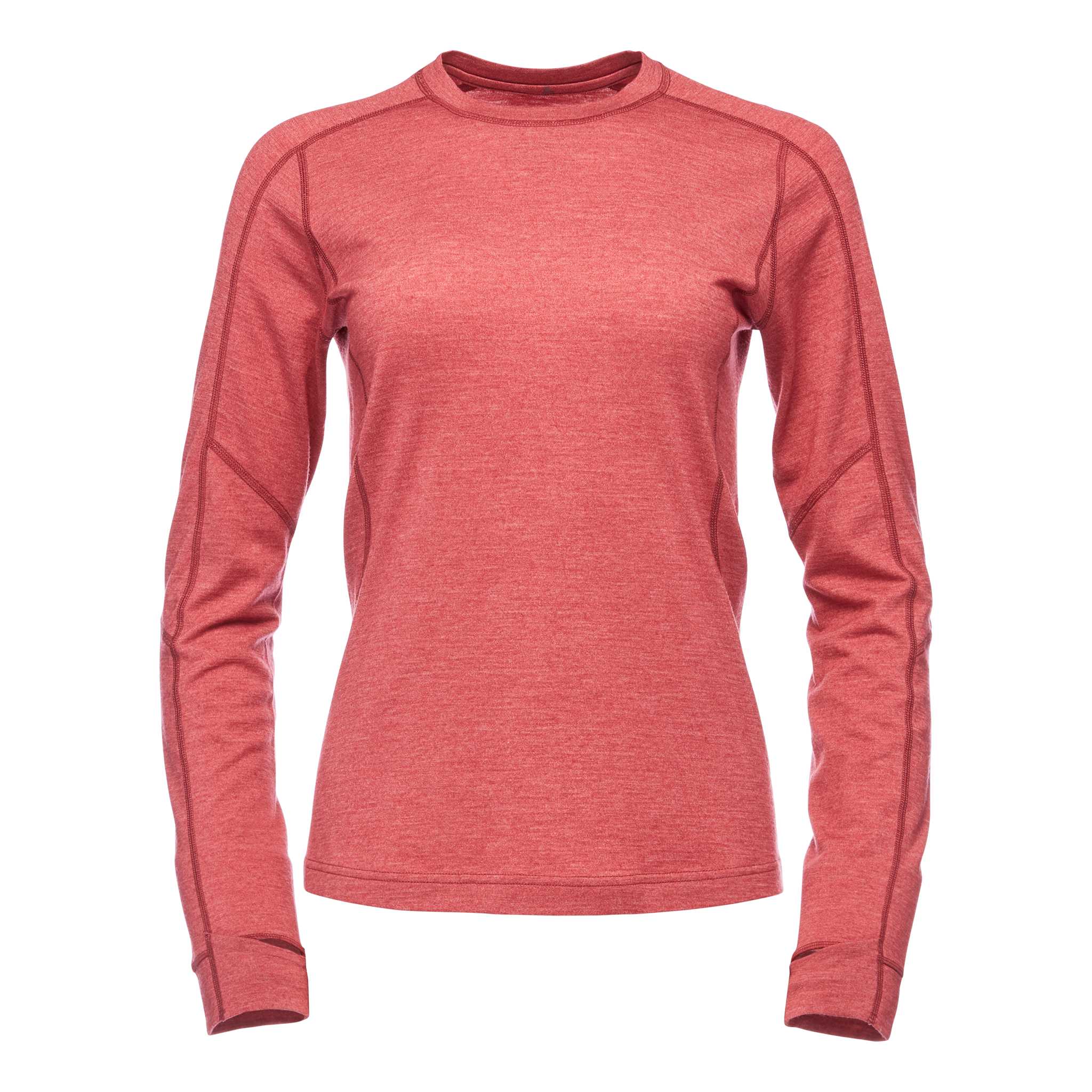 Black Diamond Equipment Women's Solution 150 Merino Base Crew Top, Medium Wild Rose