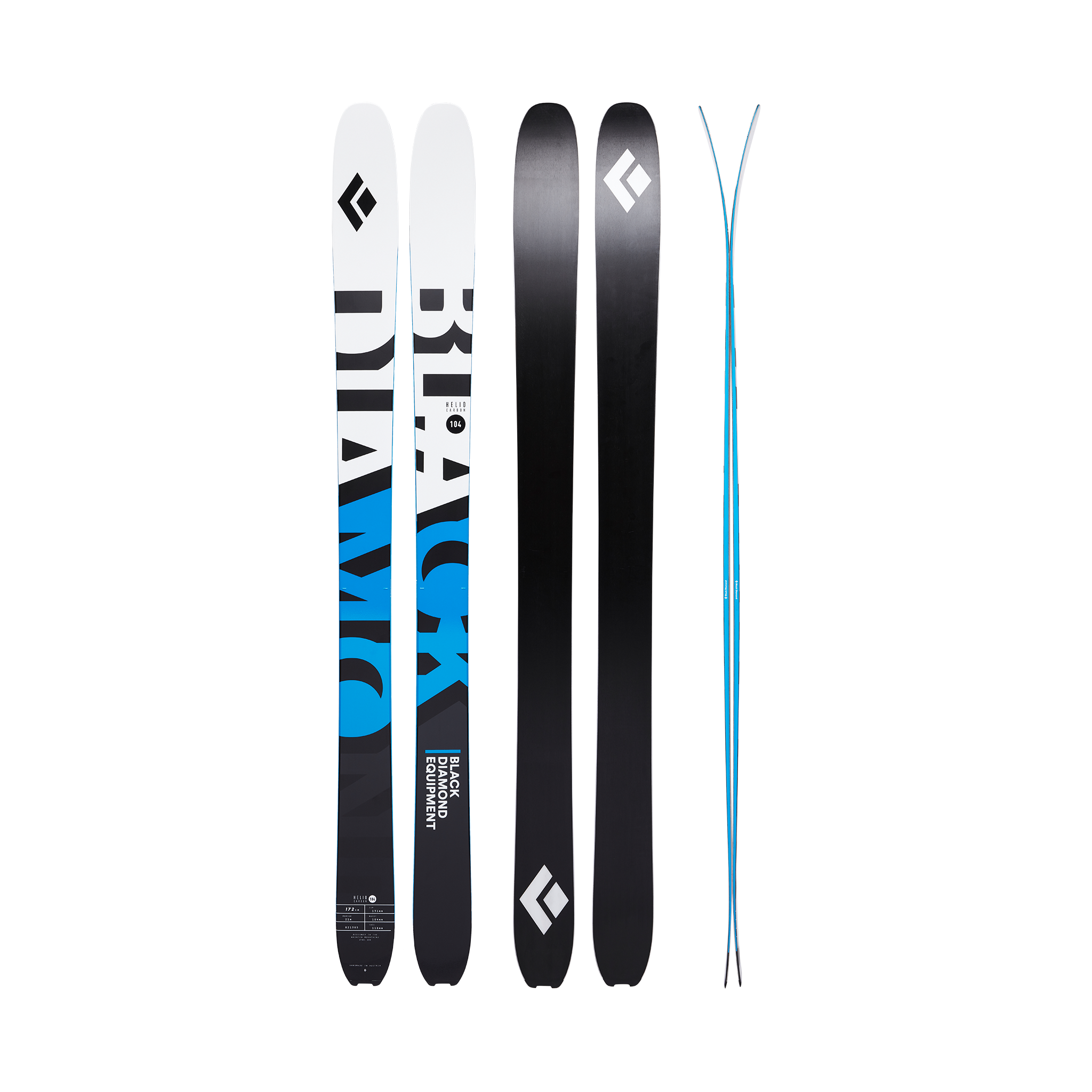 Black Diamond Equipment Helio Carbon 104 Ski Size 166 cm