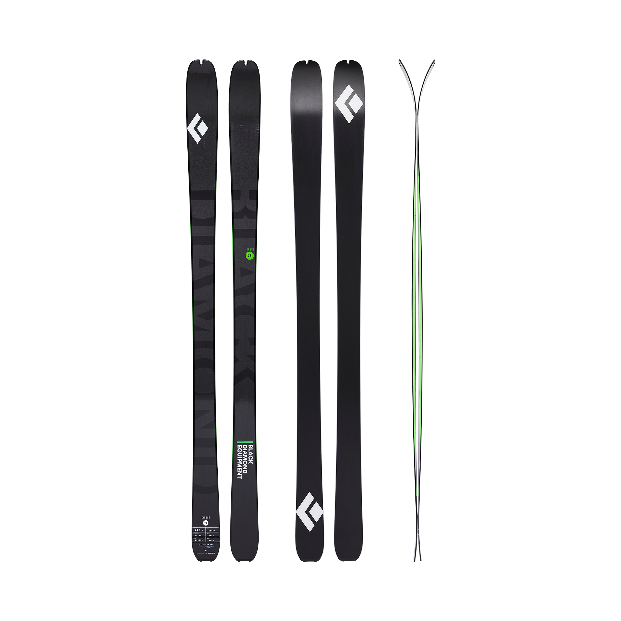 Black Diamond Equipment Cirque 78 Skis Size 169 cm