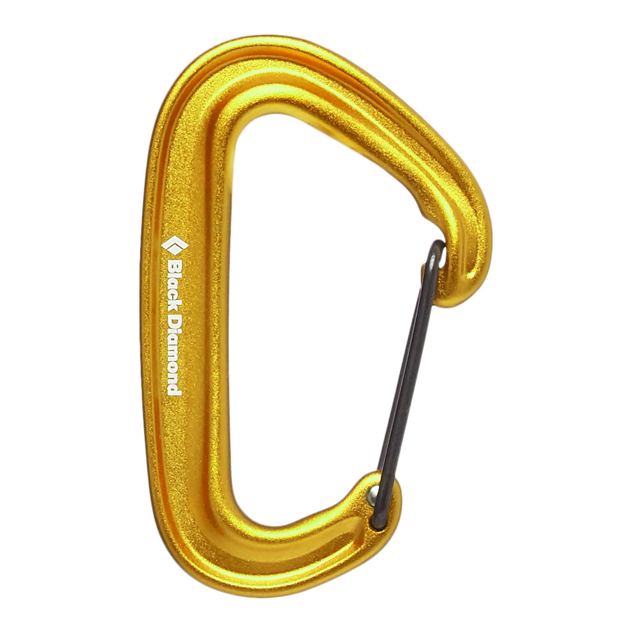 Black Diamond Equipment MiniWire Carabiner, in Yellow